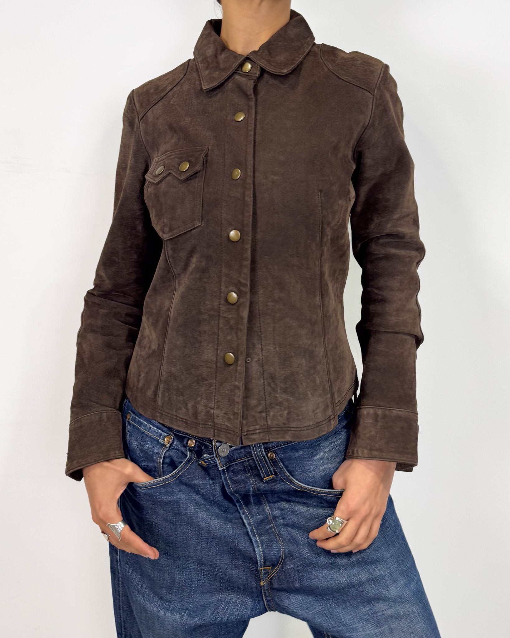 The Lorelay leather jacket - rig vert