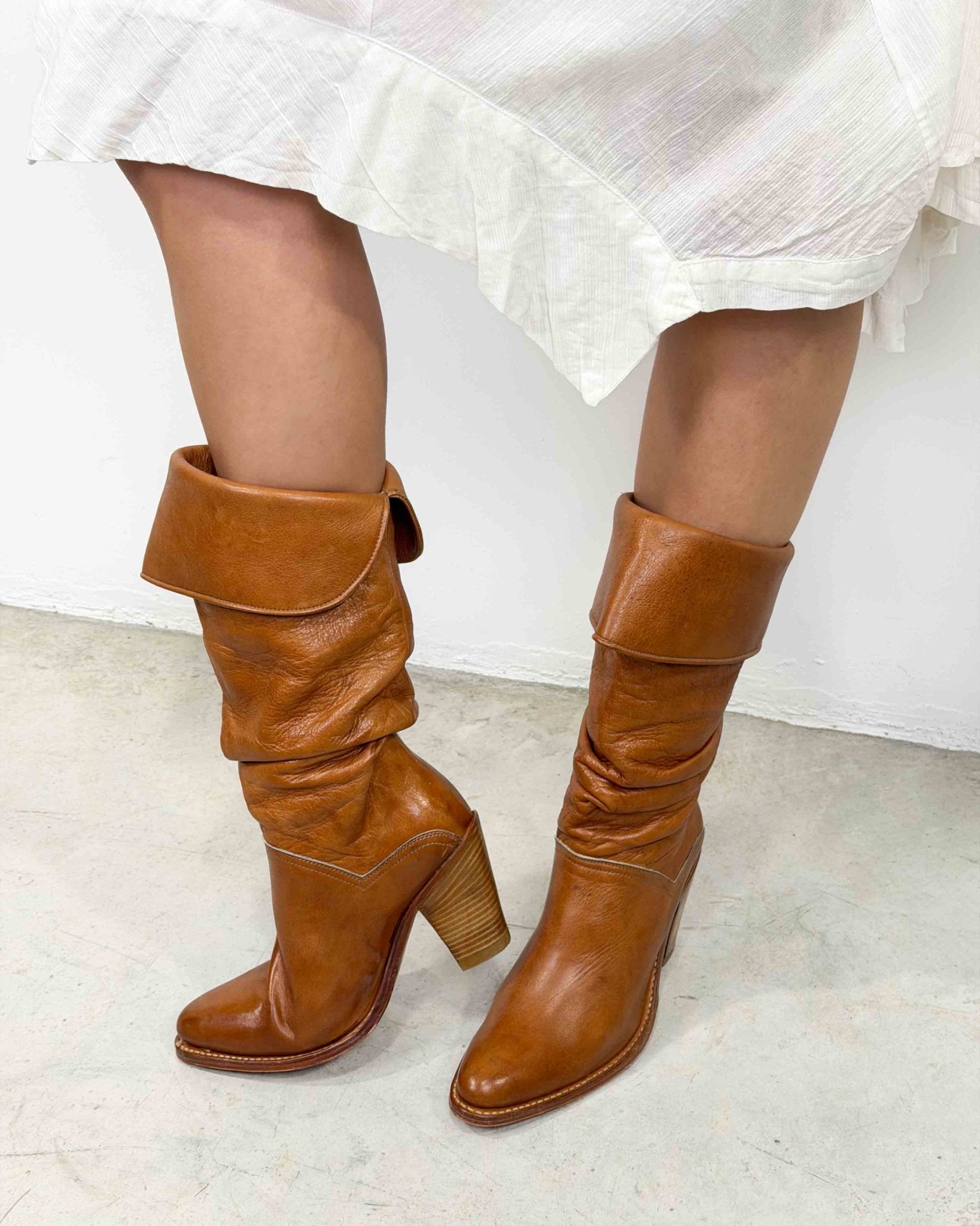 The Lorena boots - rig vert