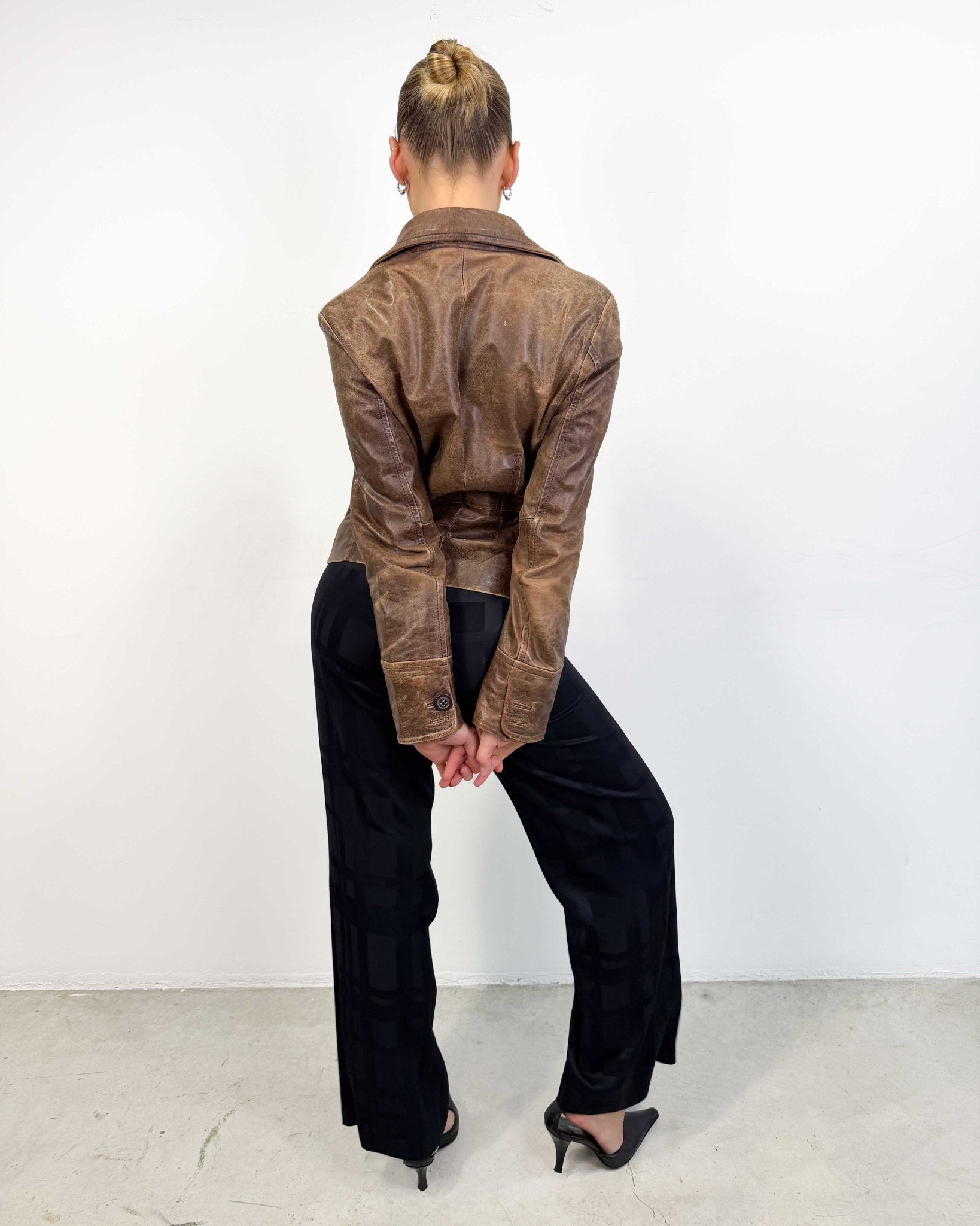 The Marianne leather jacket - rig vert