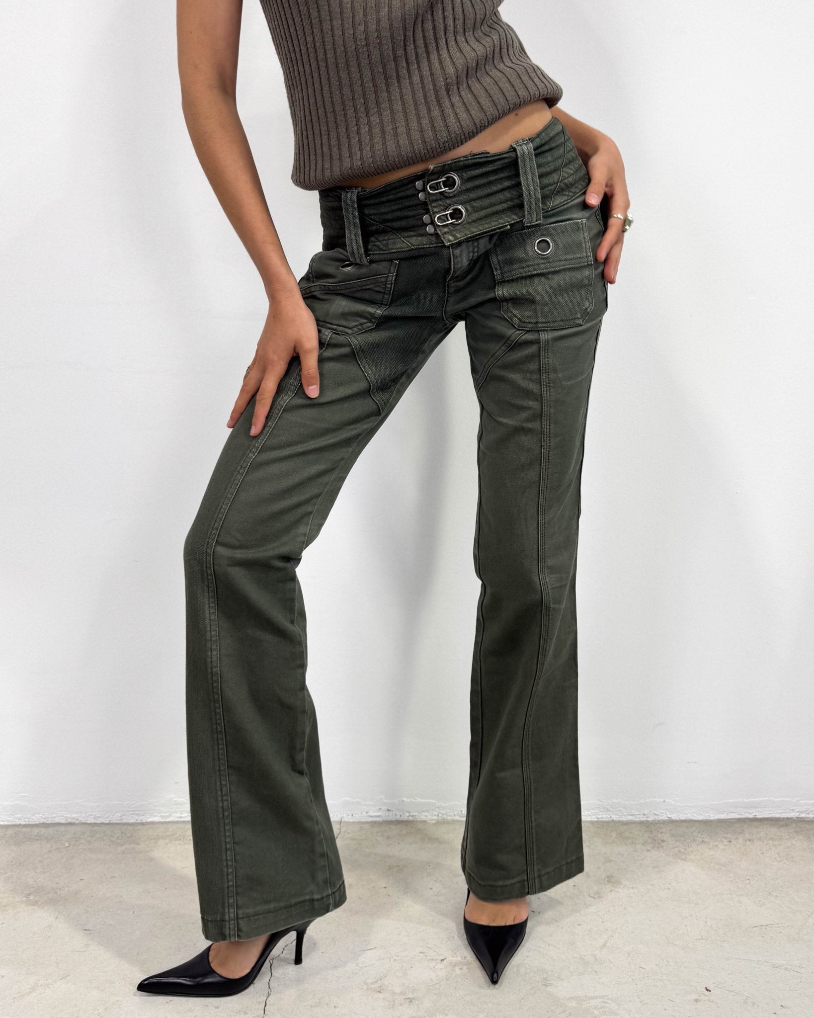 The Marietta pants by Diesel - rig vert