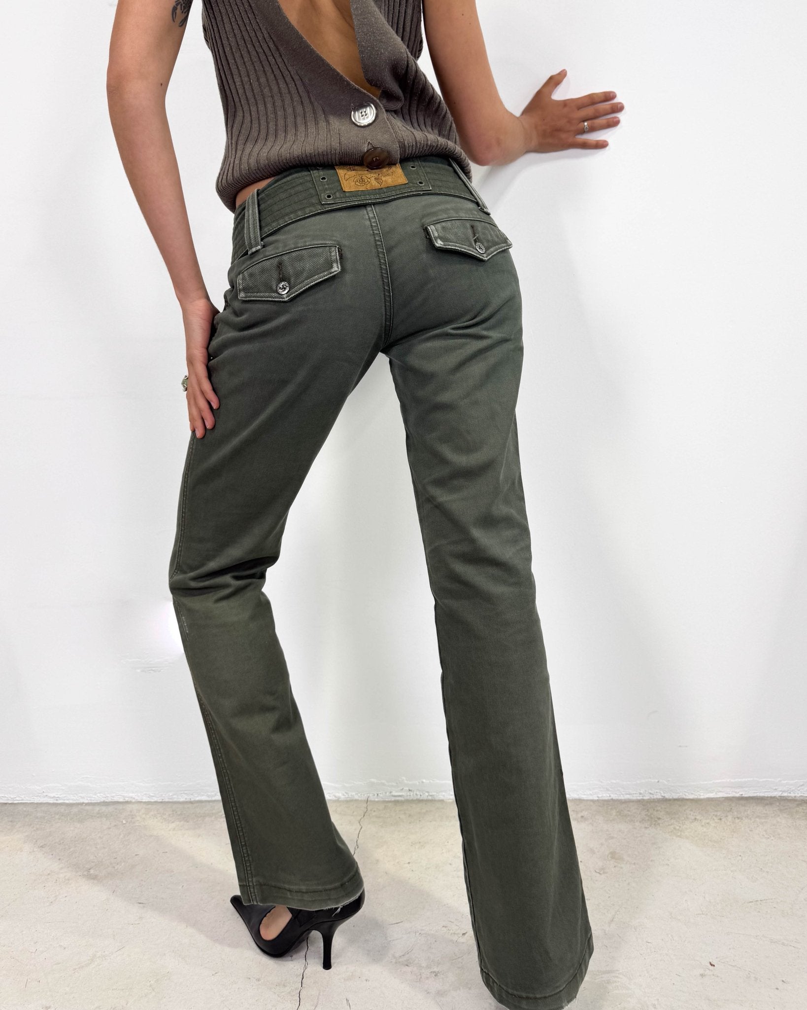 The Marietta pants by Diesel - rig vert