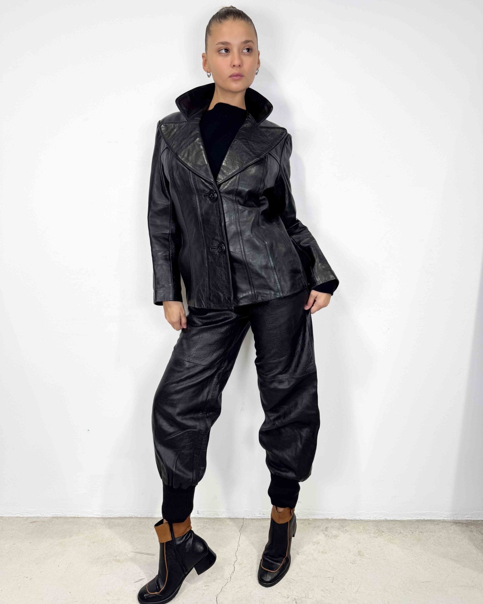 The Mariona leather jacket - rig vert