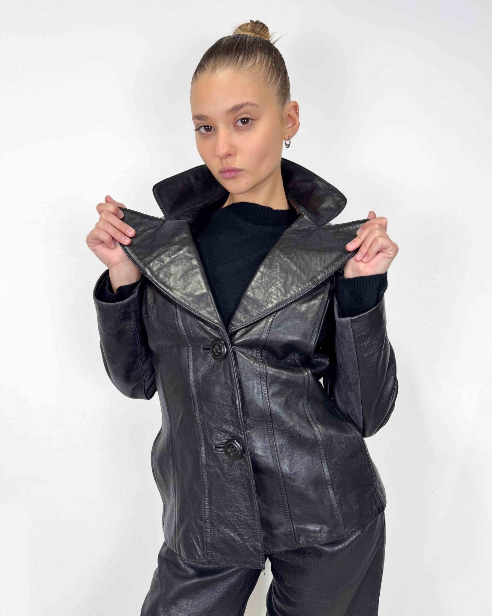 The Mariona leather jacket - rig vert