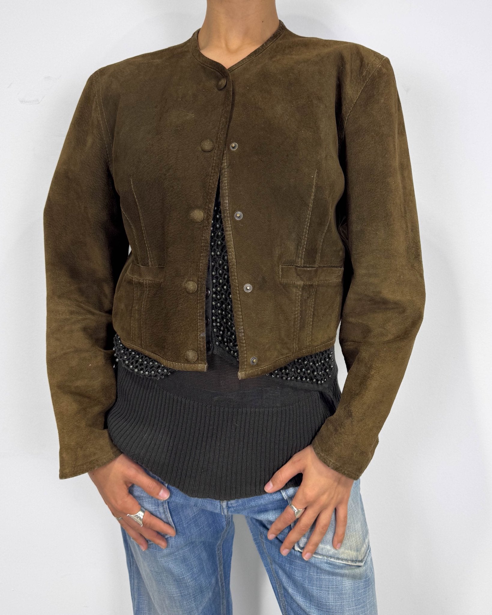 The Mathilde leather jacket - rig vert