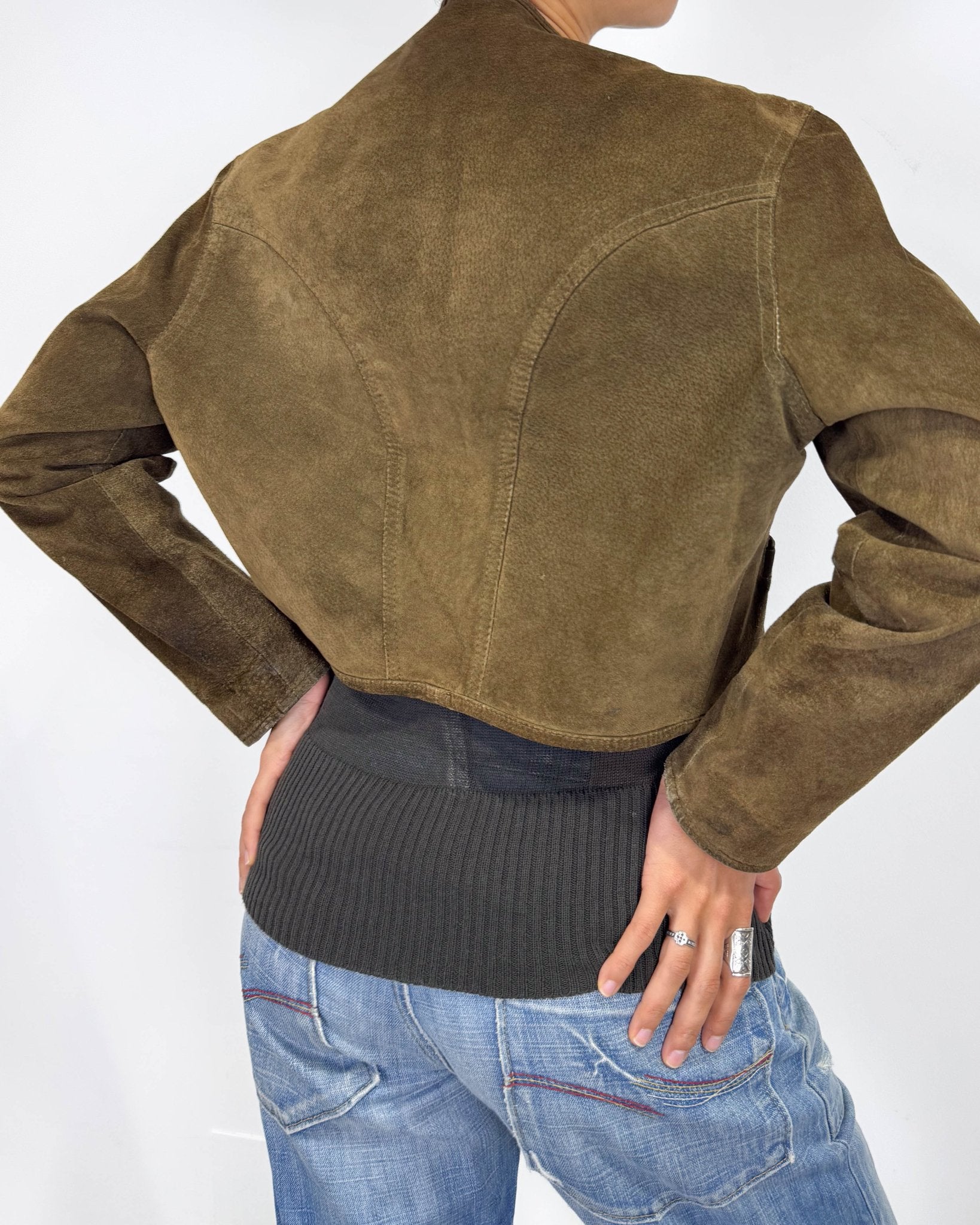 The Mathilde leather jacket - rig vert