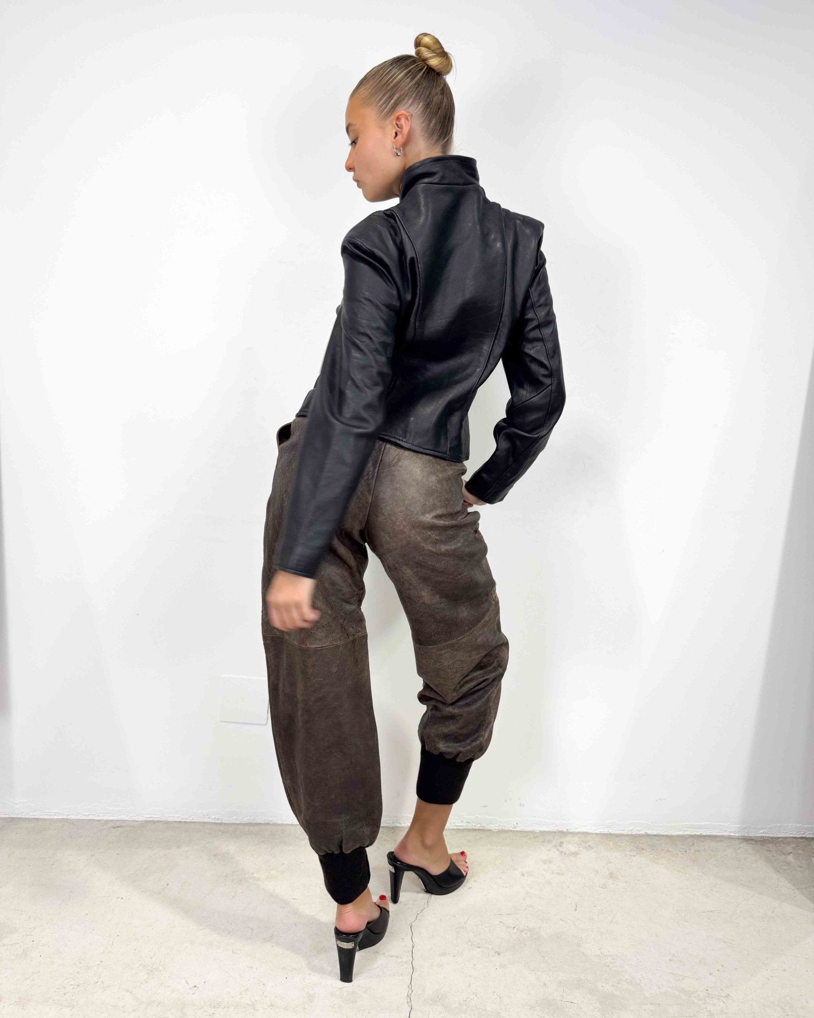 The Miranda leather jacket - rig vert