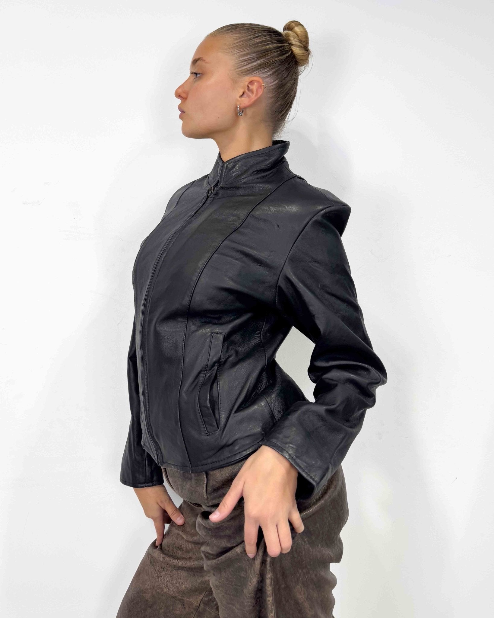 The Miranda leather jacket - rig vert