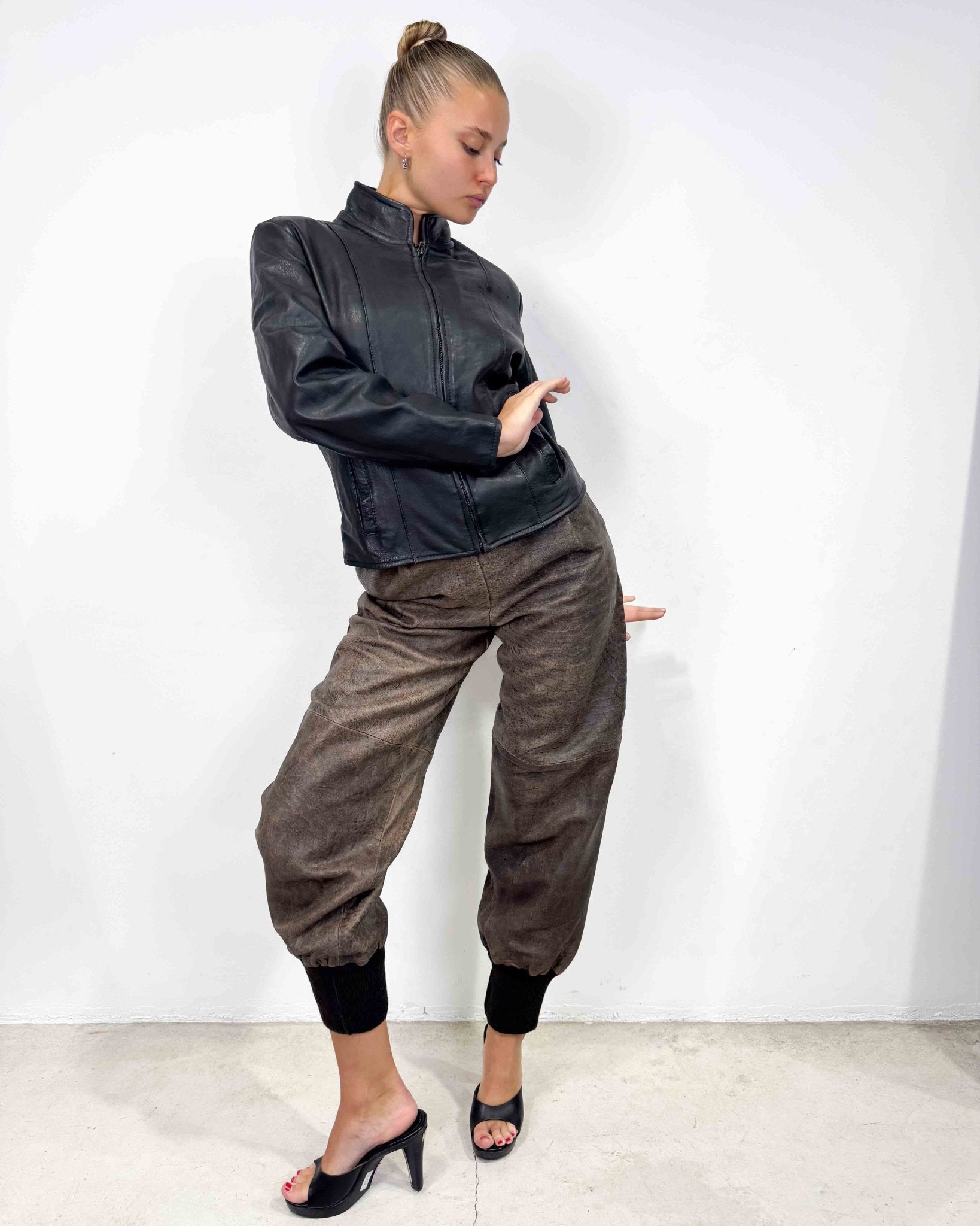 The Miranda leather jacket - rig vert