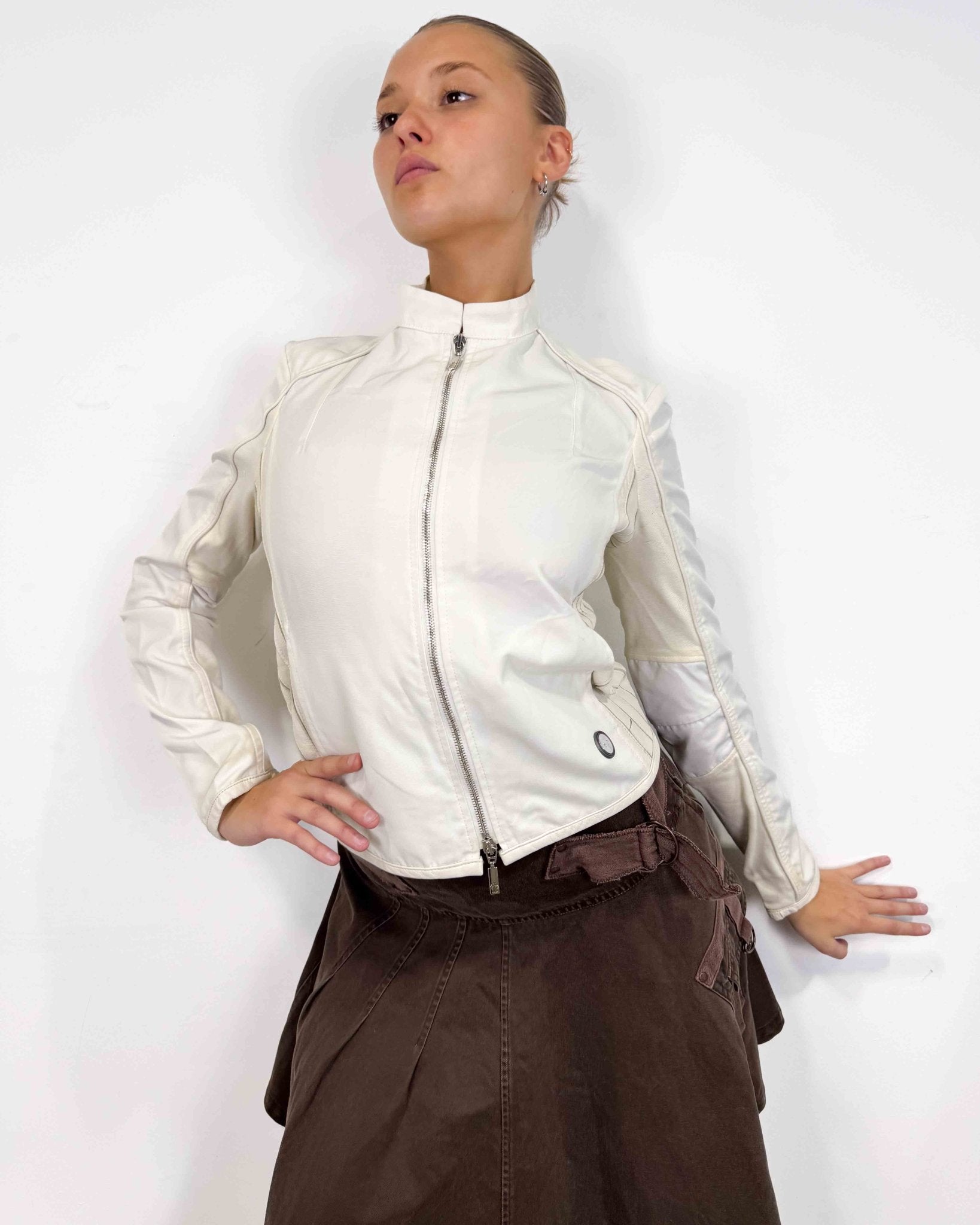 The Monique leather jacket by Moncler - rig vert