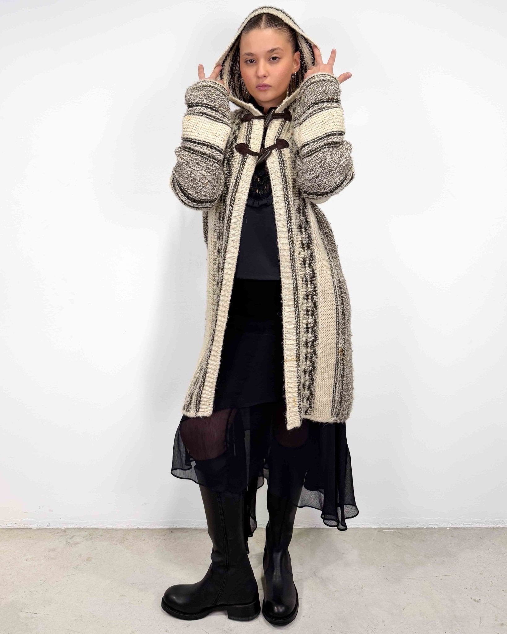 The Myriam knit cardigan - rig vert