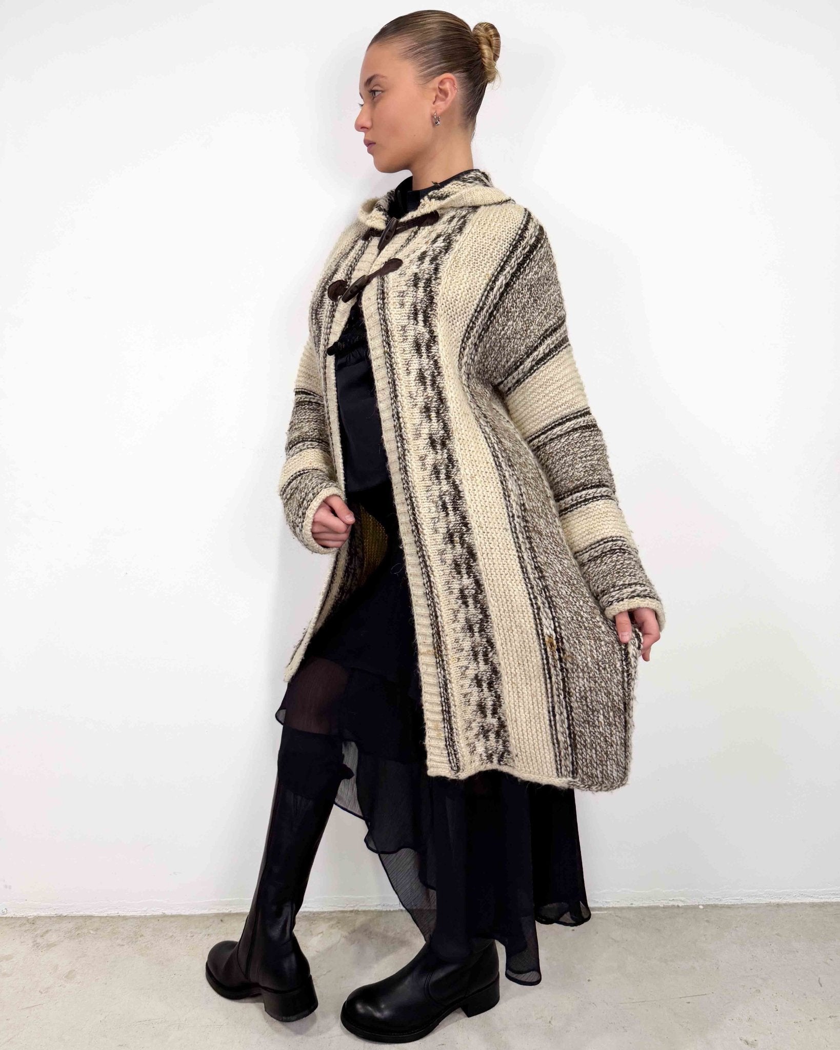 The Myriam knit cardigan - rig vert
