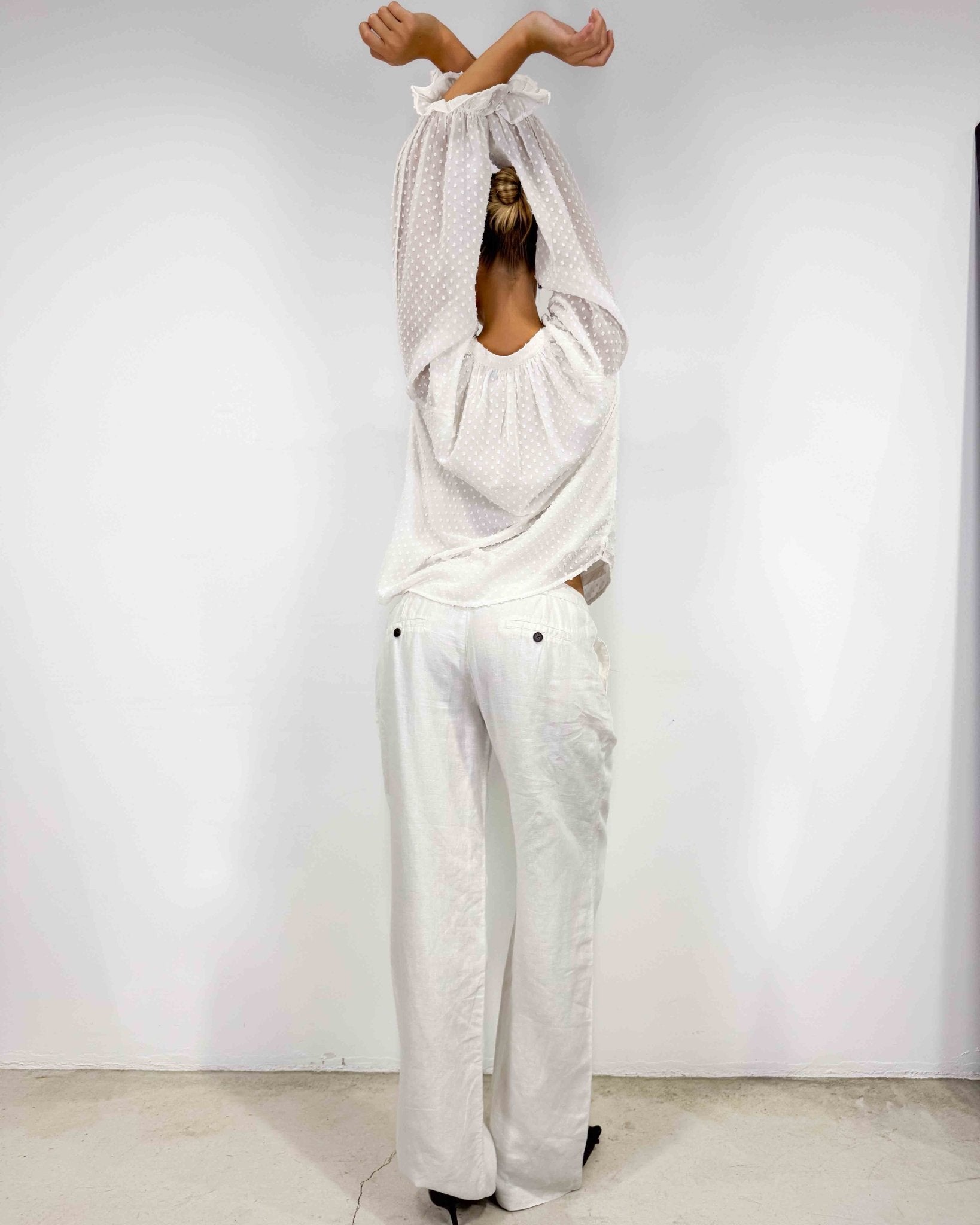 The Nathania blouse - rig vert