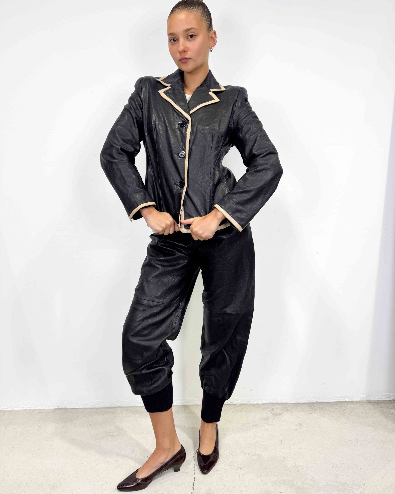 The Noah leather jacket - rig vert