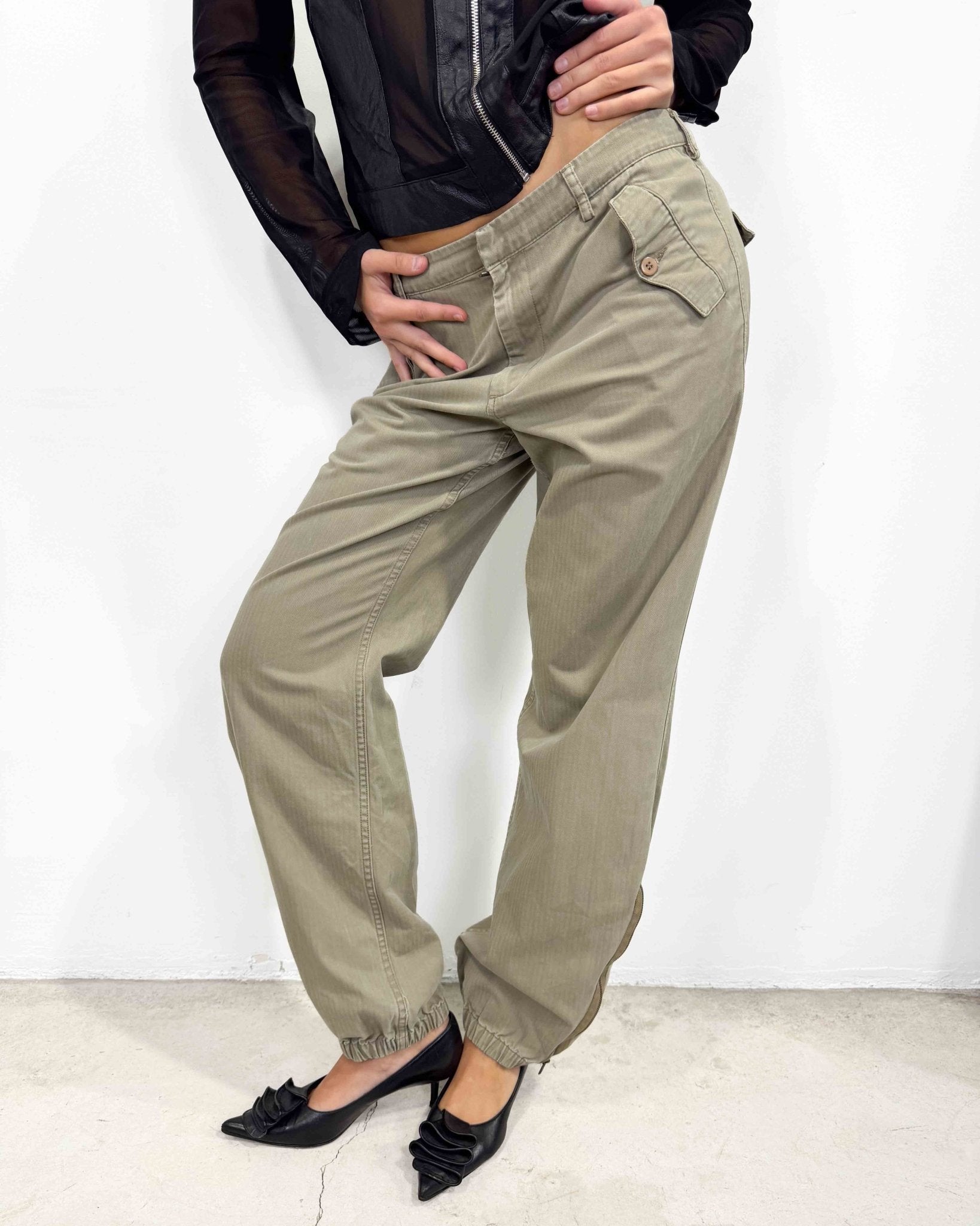 The Okra pants - rig vert
