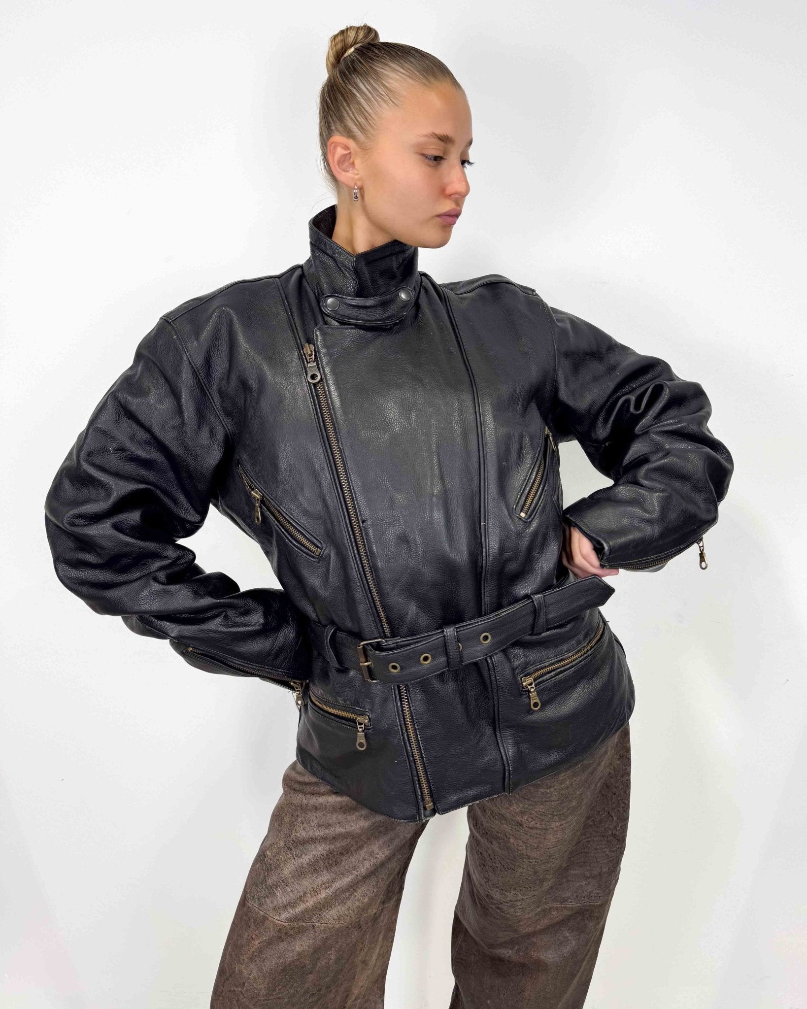 The Oli leather jacket - rig vert