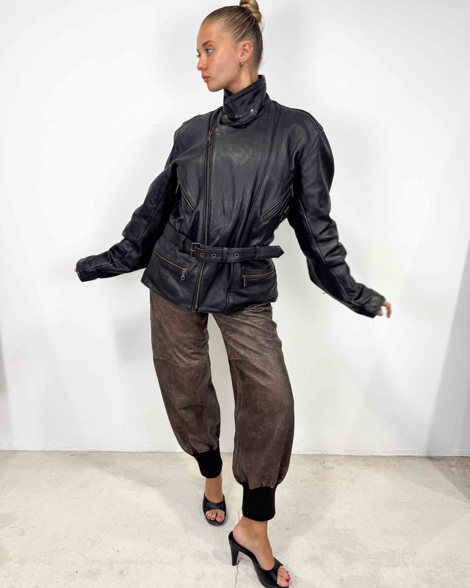 The Oli leather jacket - rig vert