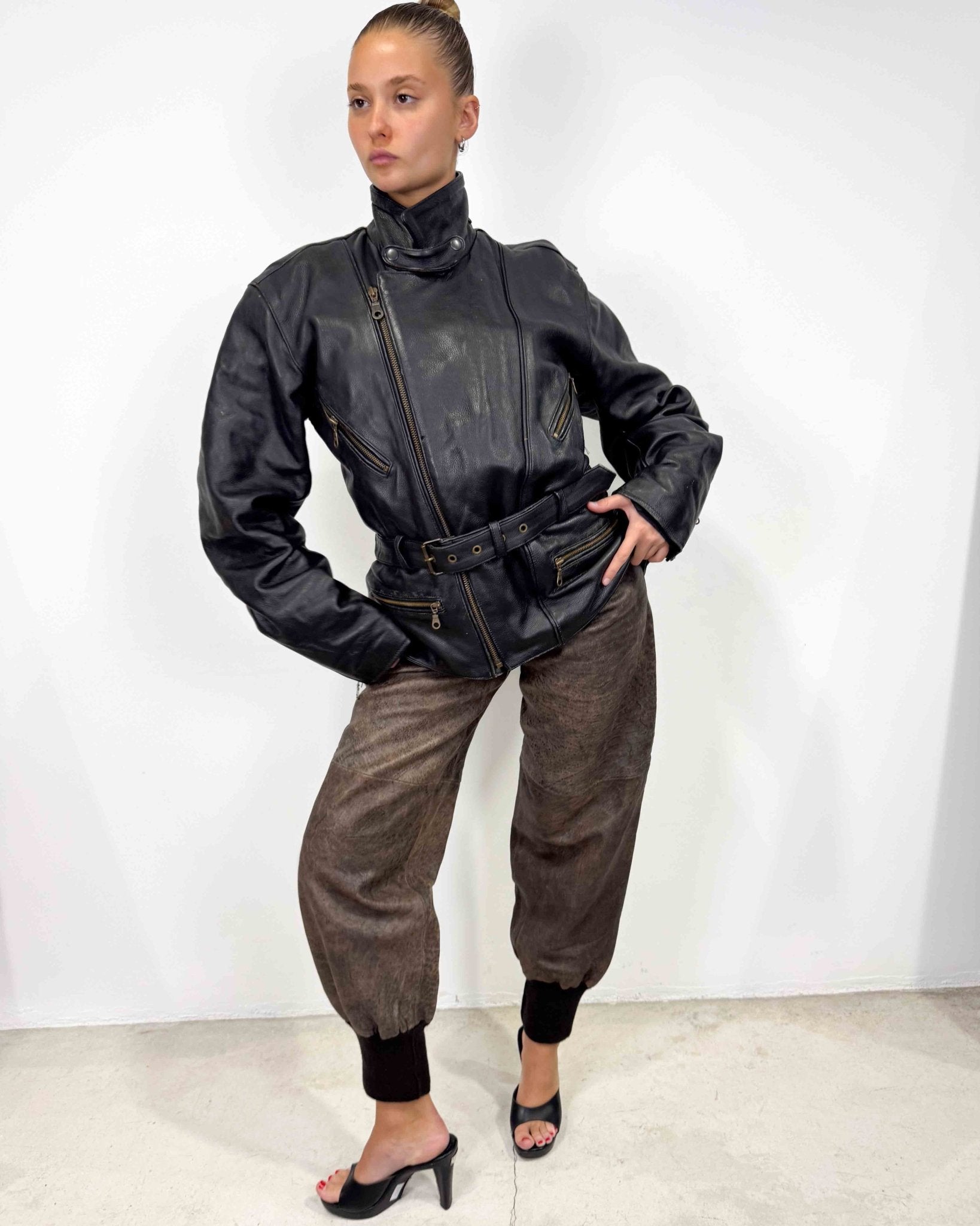 The Oli leather jacket - rig vert