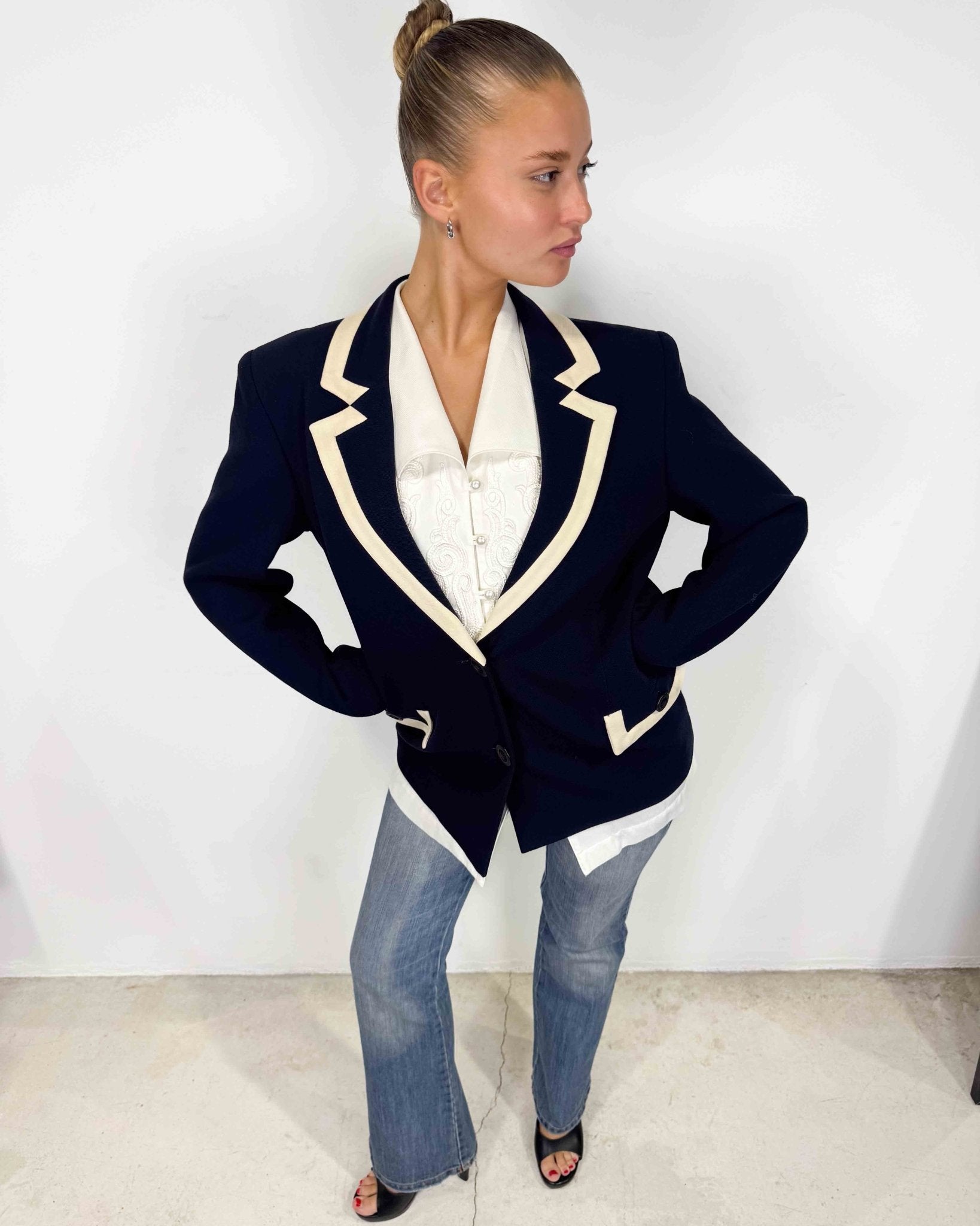 The Petra blazer - rig vert