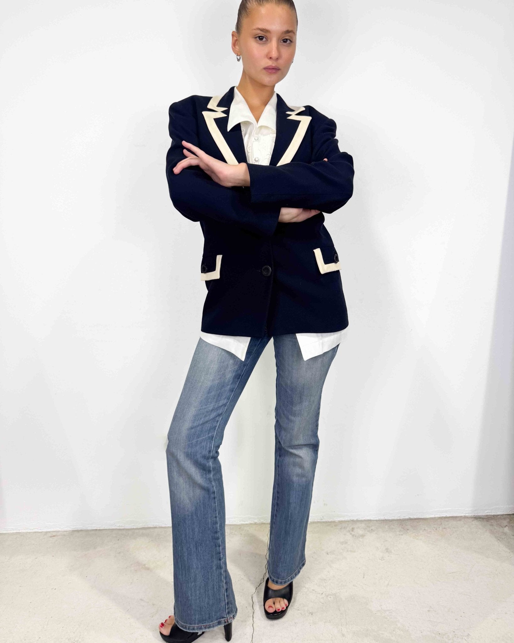 The Petra blazer - rig vert