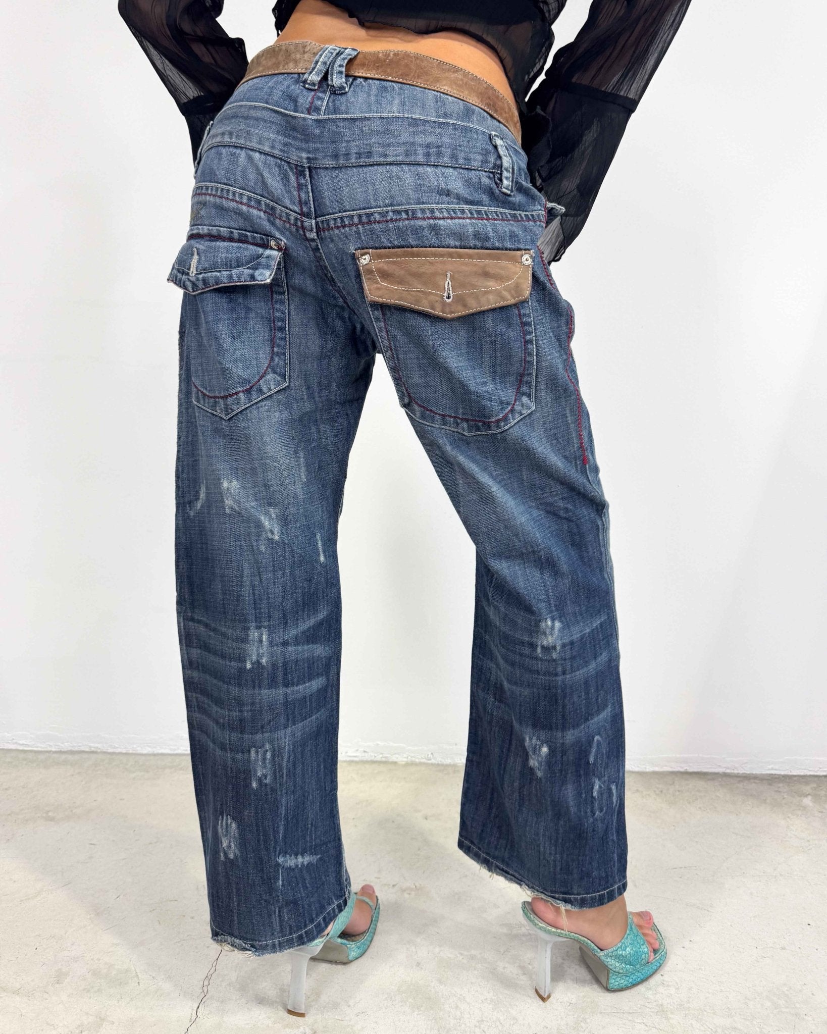 The Rose jeans - rig vert