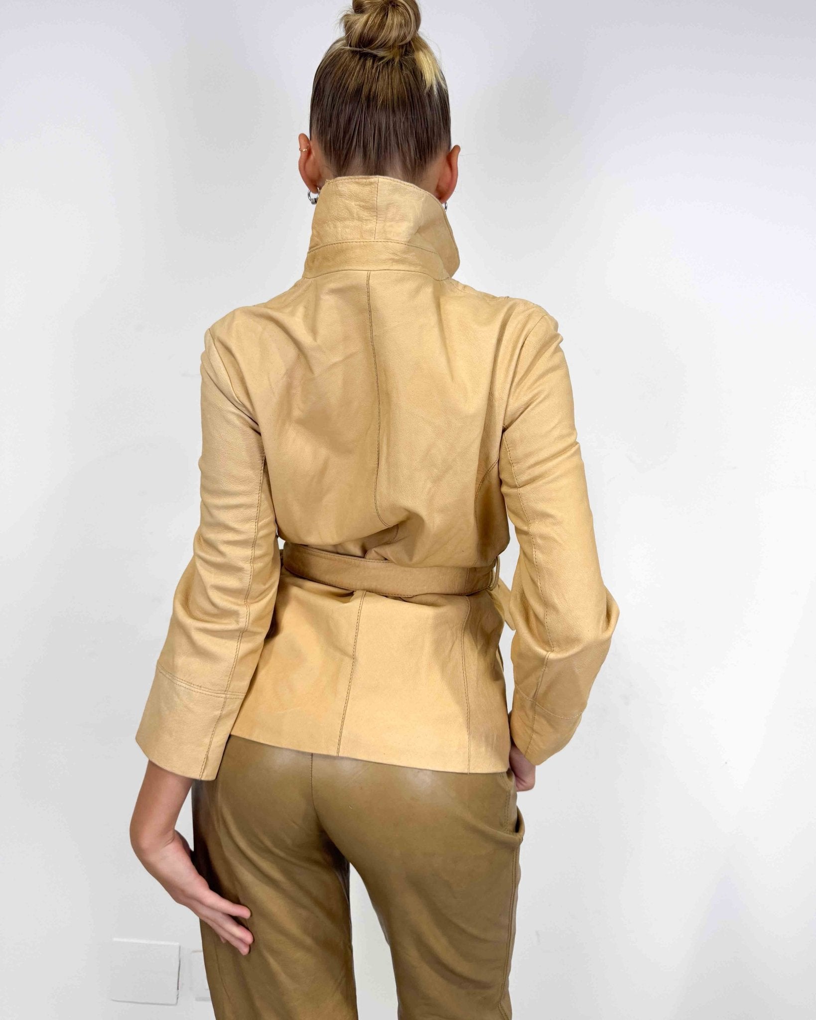 The Ruby leather jacket - rig vert