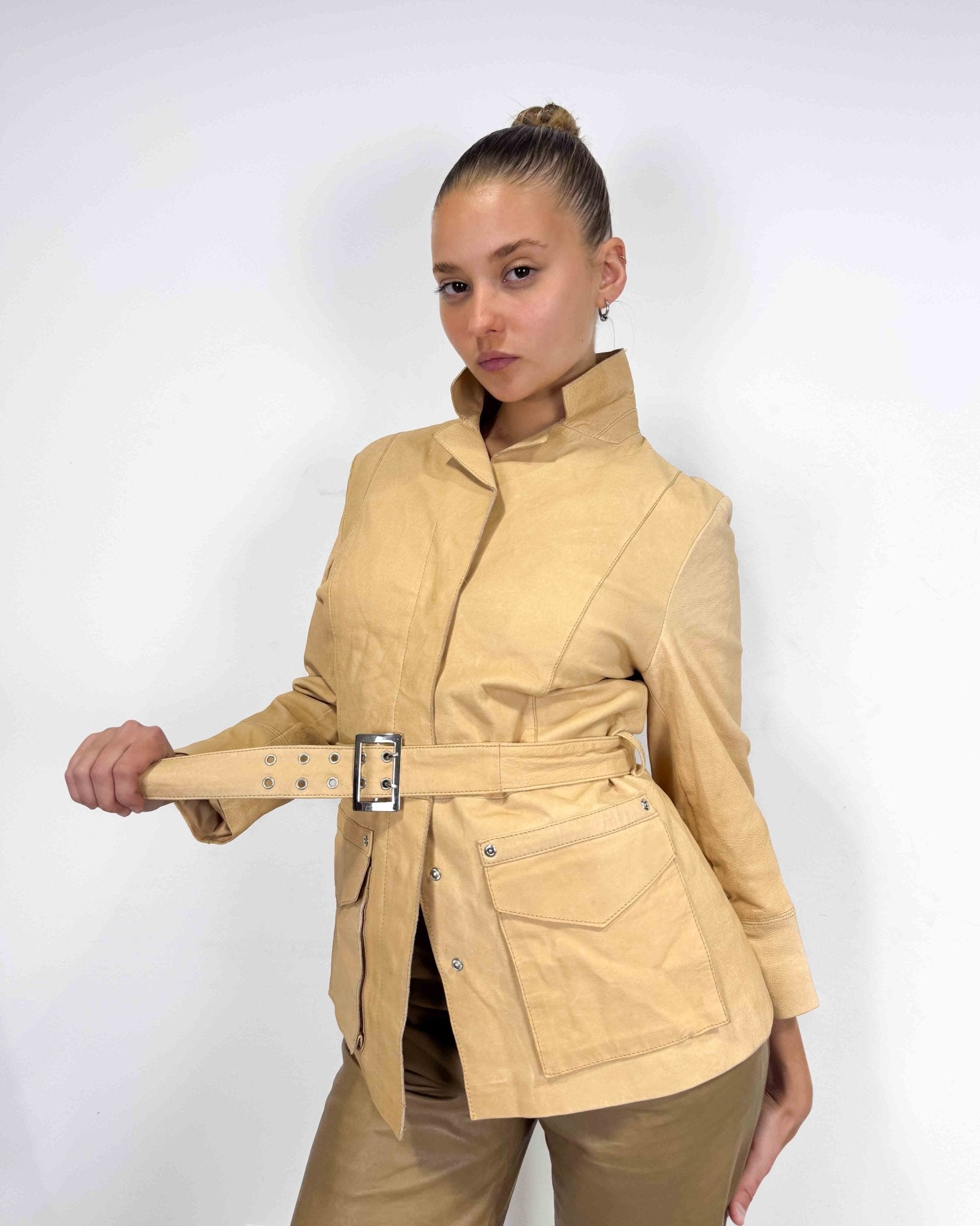 The Ruby leather jacket - rig vert