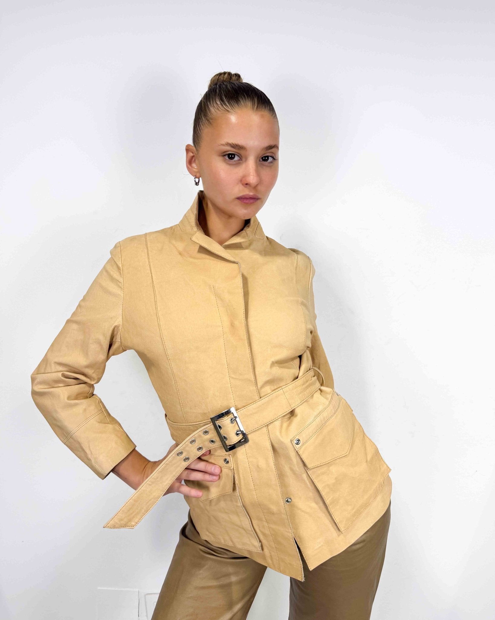 The Ruby leather jacket - rig vert