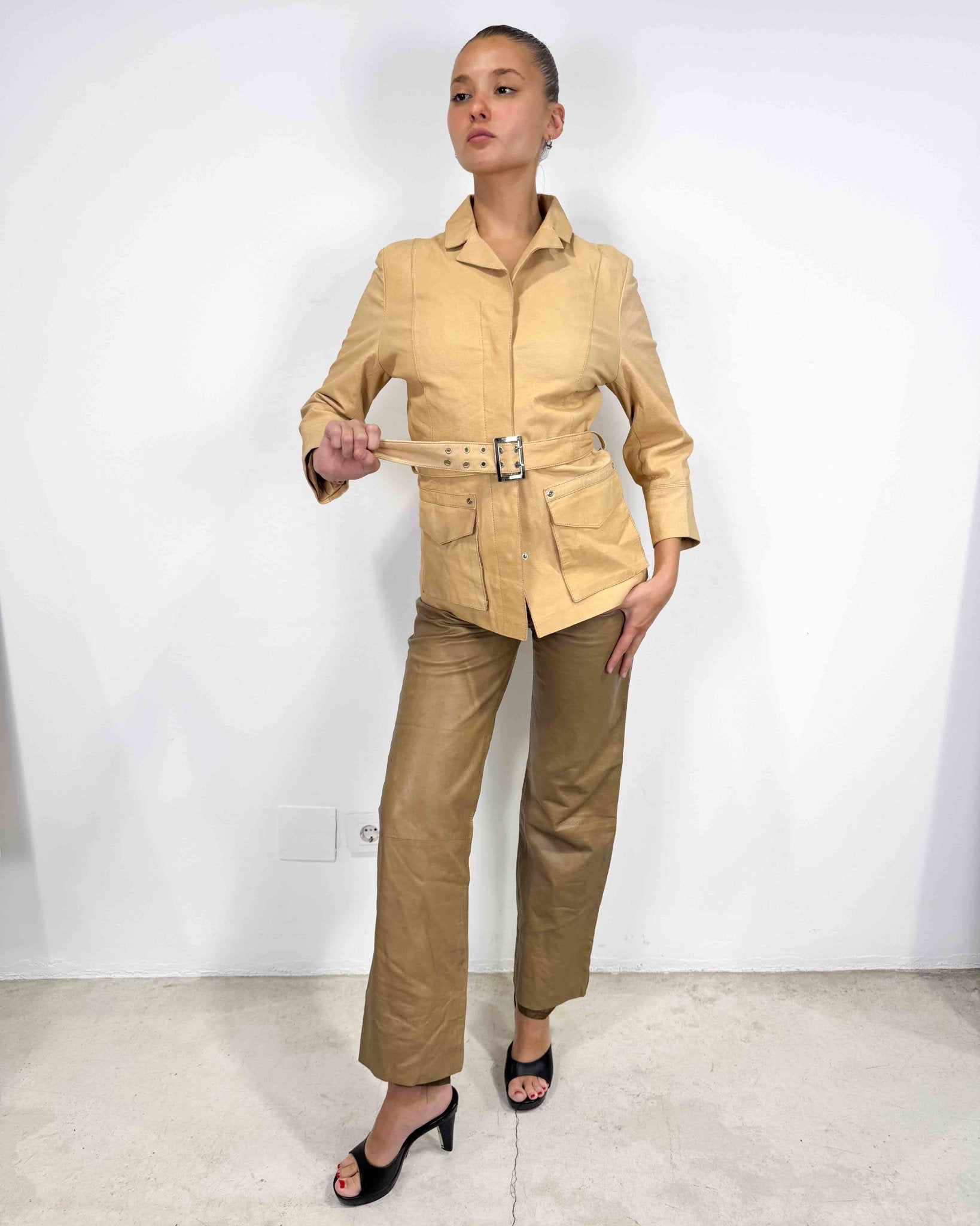 The Ruby leather jacket - rig vert