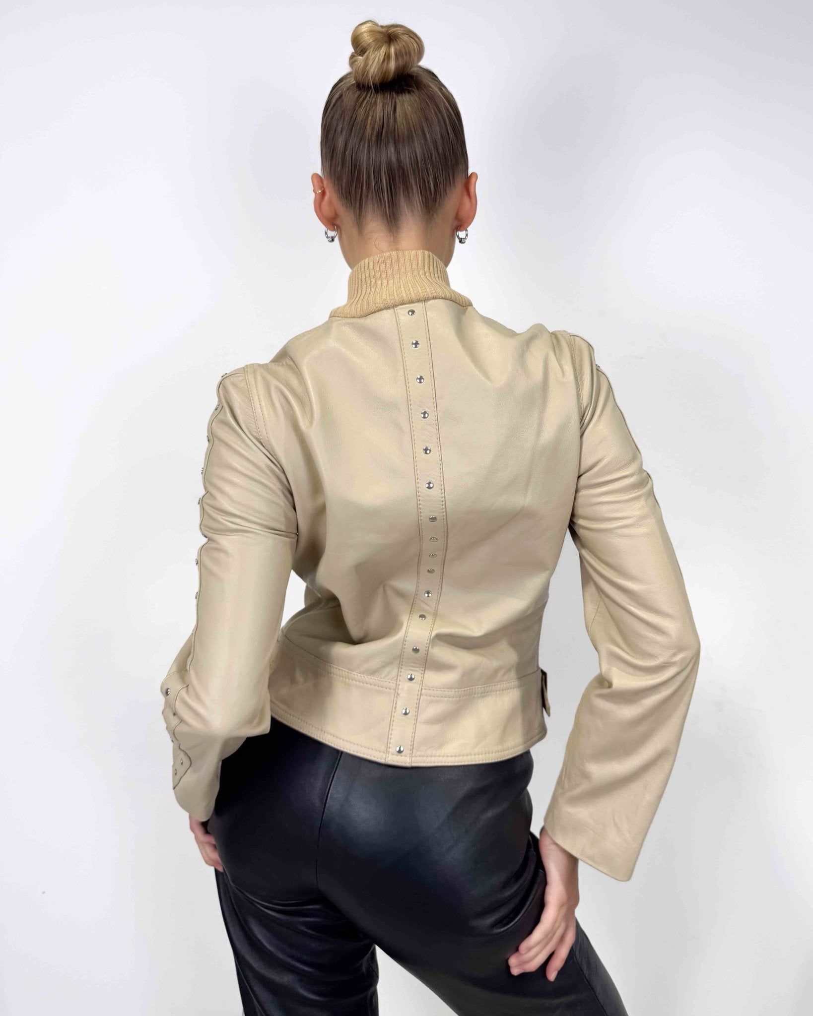 The Sabina leather jacket - rig vert