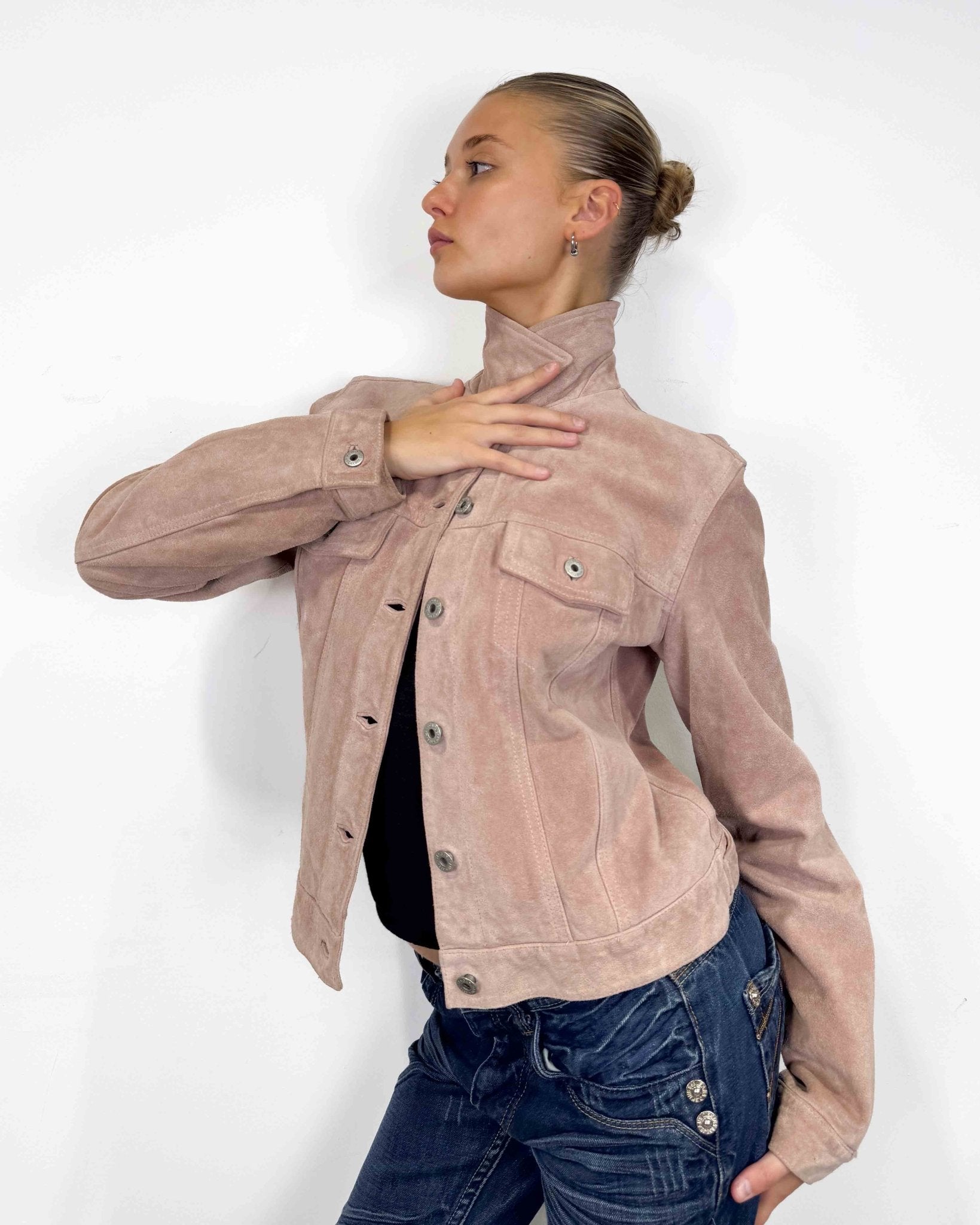 The Sadie leather jacket - rig vert
