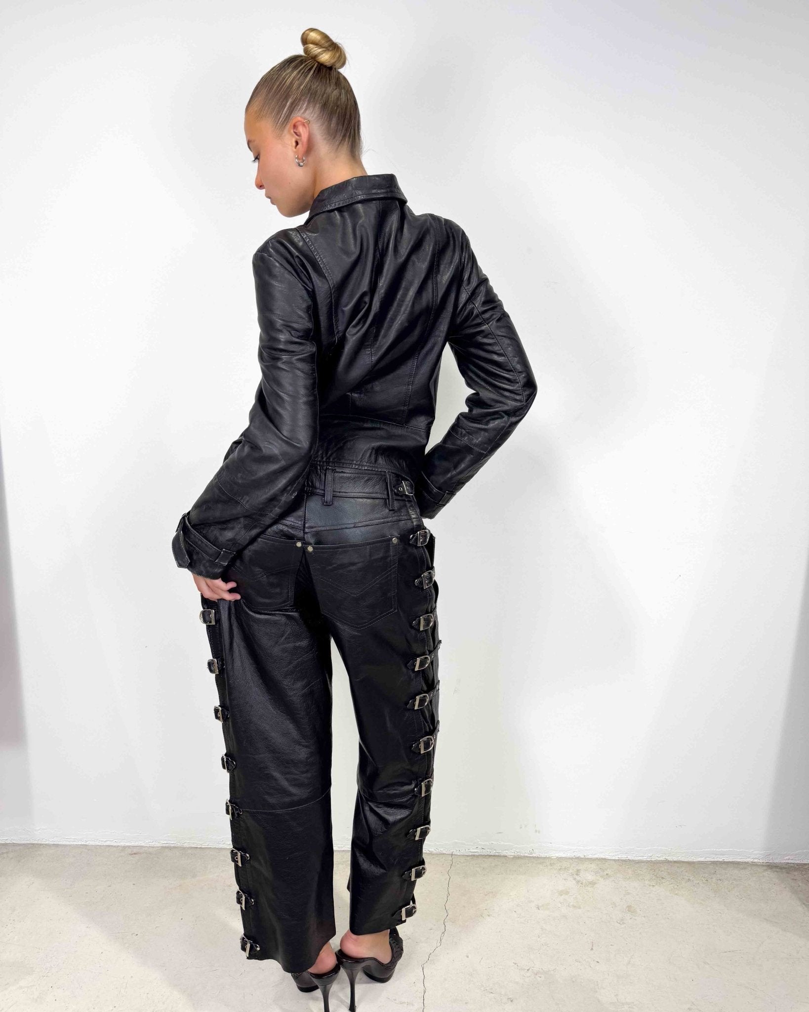 The Shakira leather jacket - rig vert