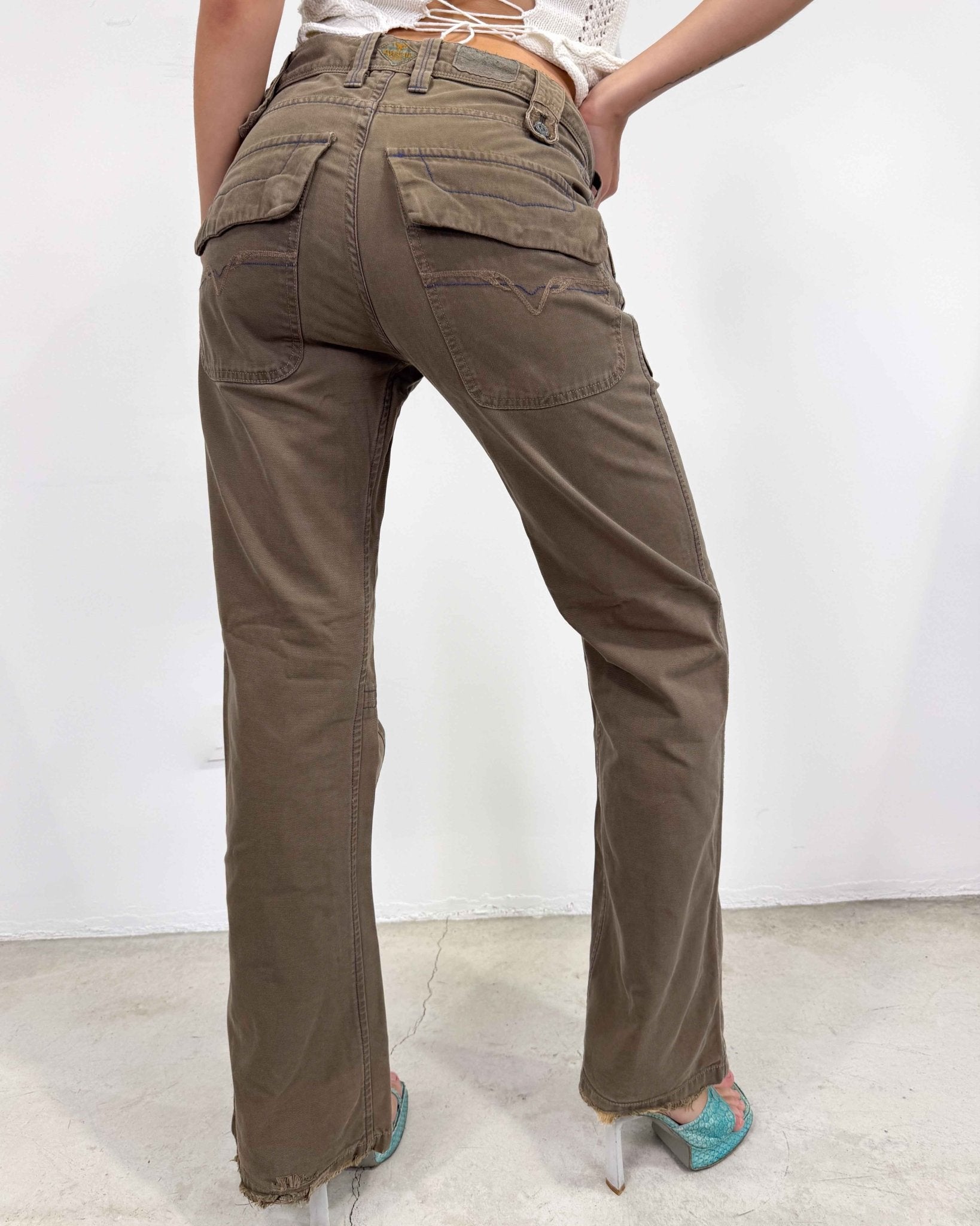 The Sidney pants by Diesel - rig vert