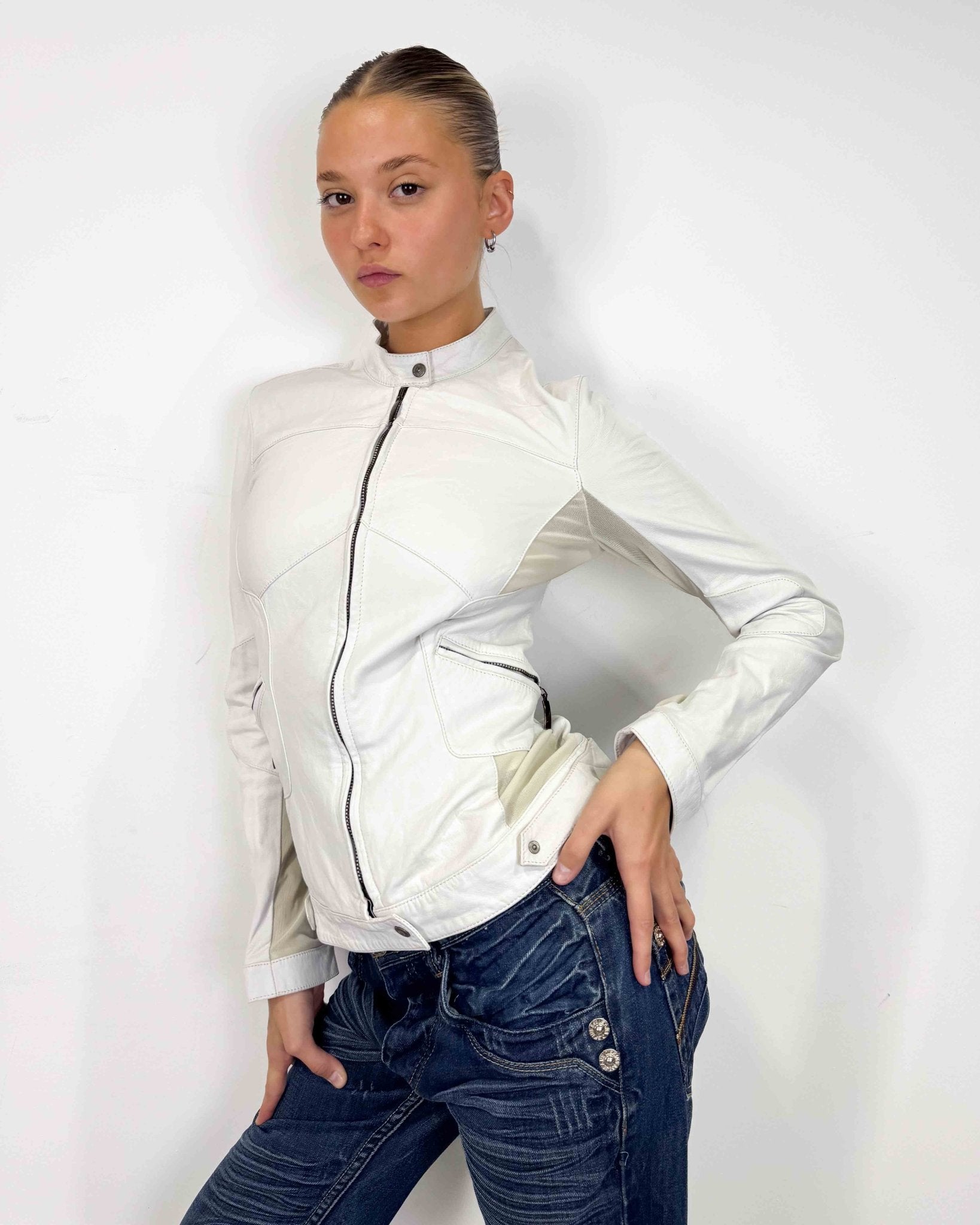 The Teyou leather jacket - rig vert