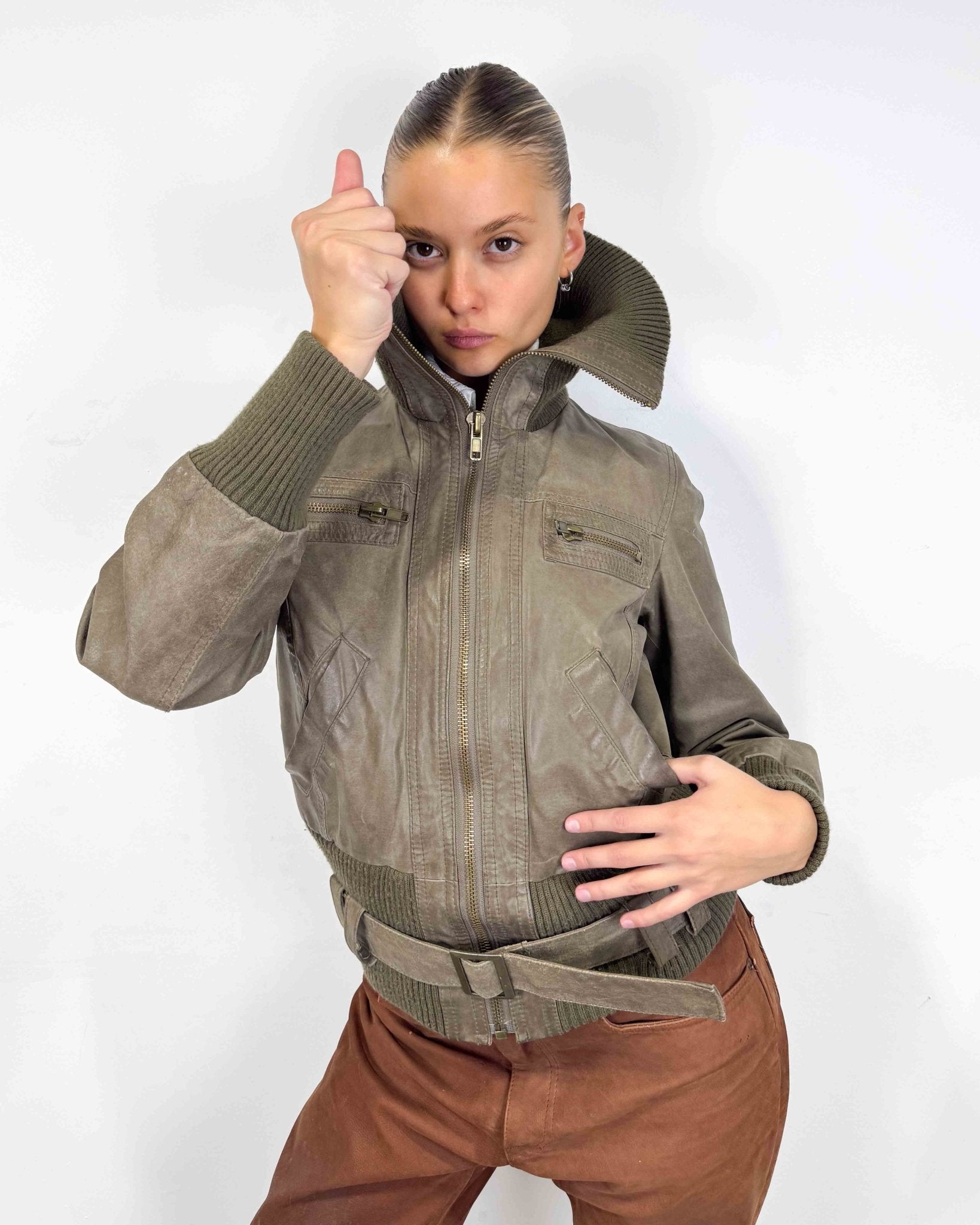The Úlfhildur leather jacket - rig vert