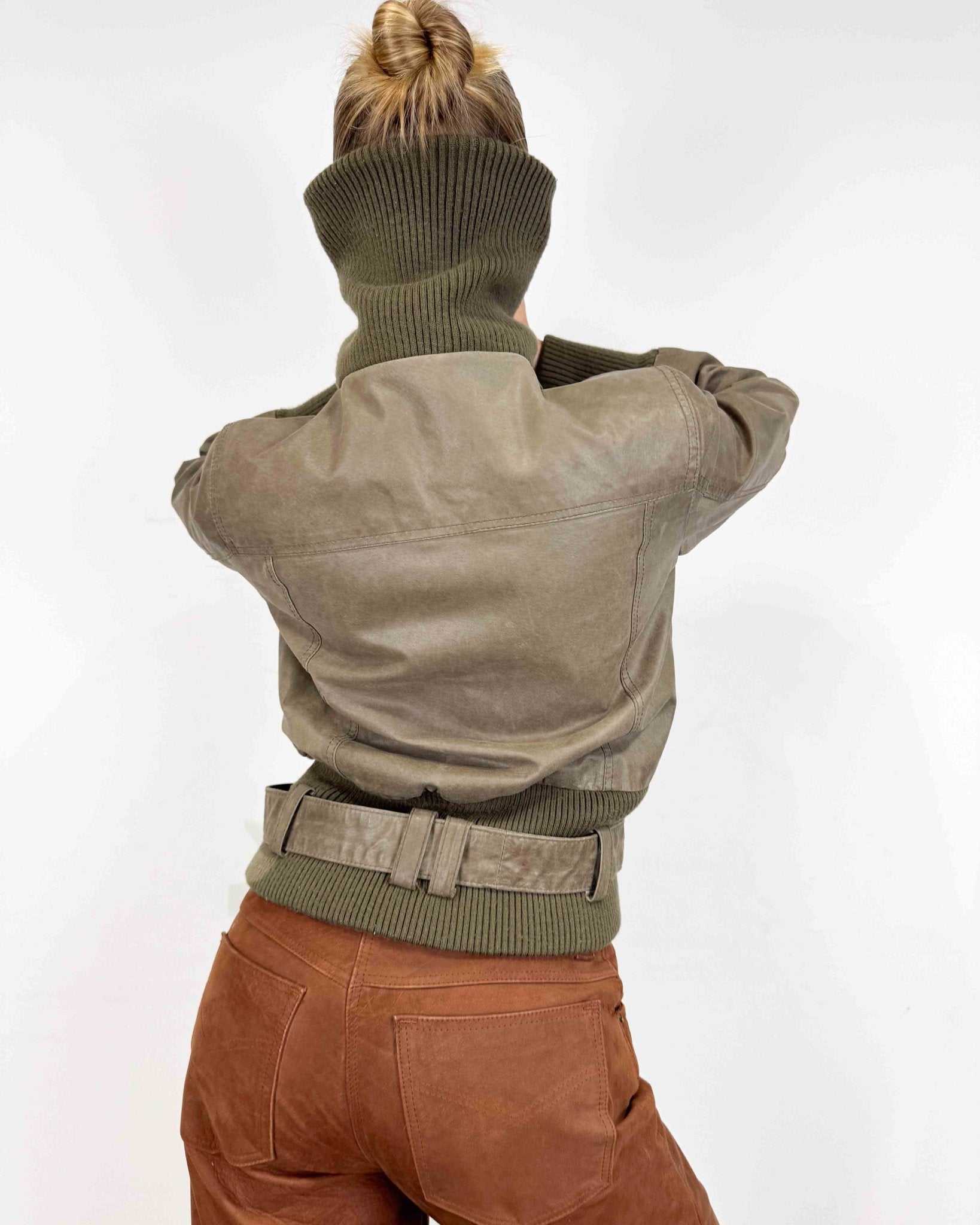 The Úlfhildur leather jacket - rig vert