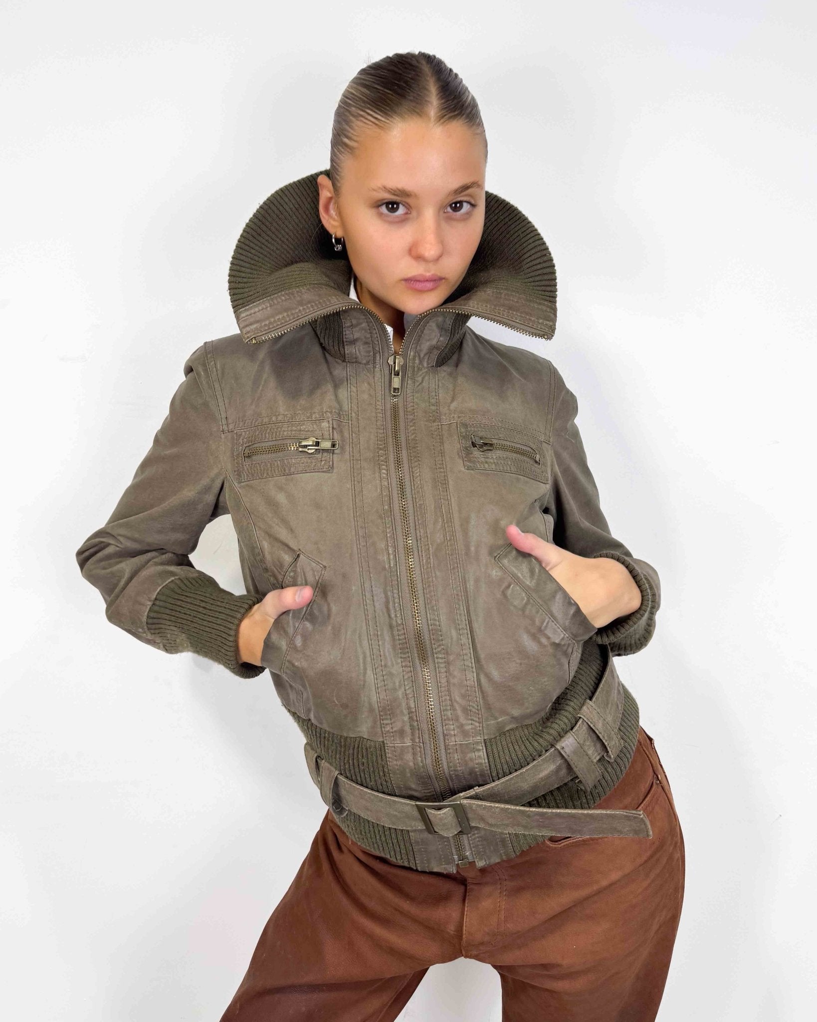 The Úlfhildur leather jacket - rig vert