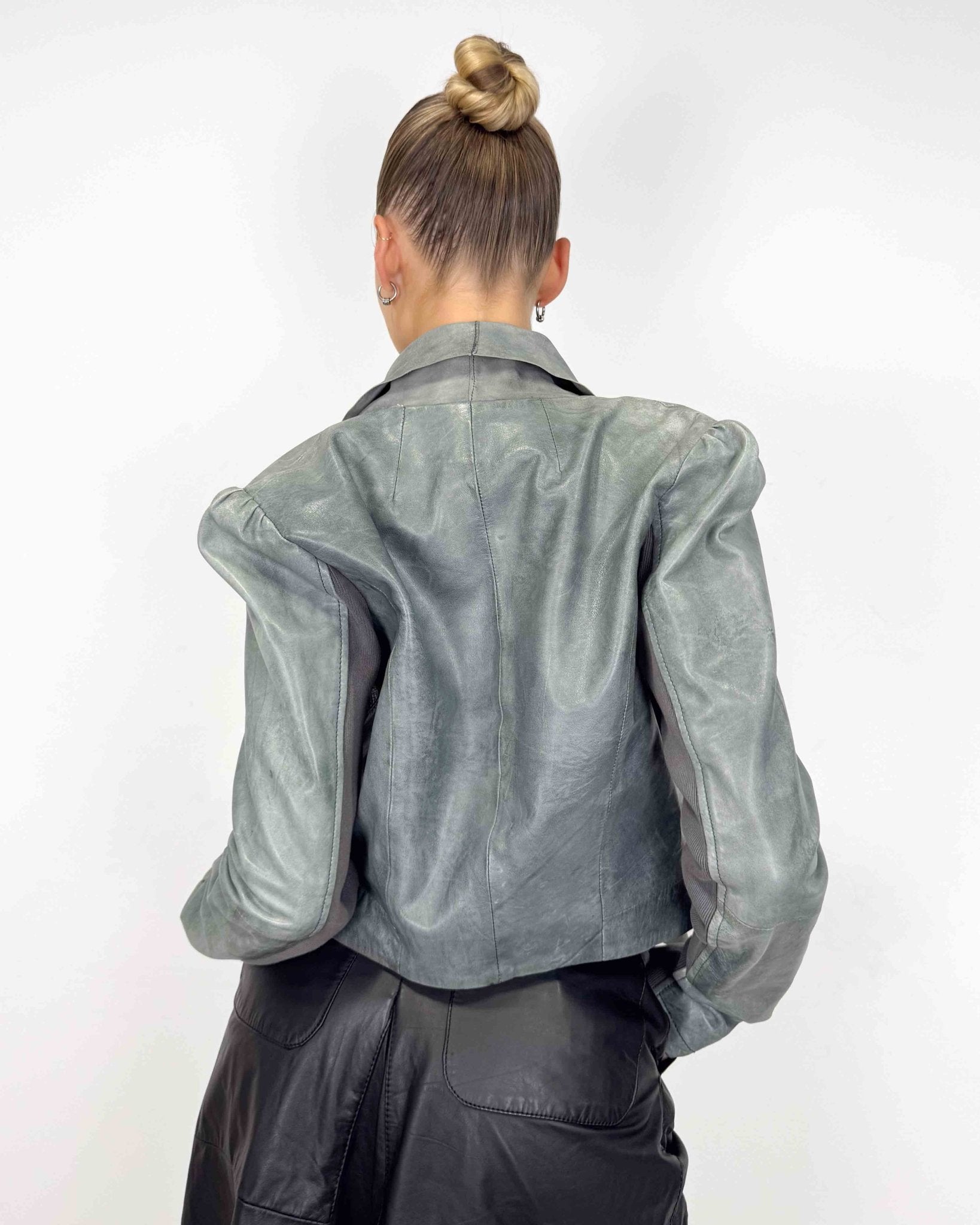 The Vanessa leather jacket - rig vert