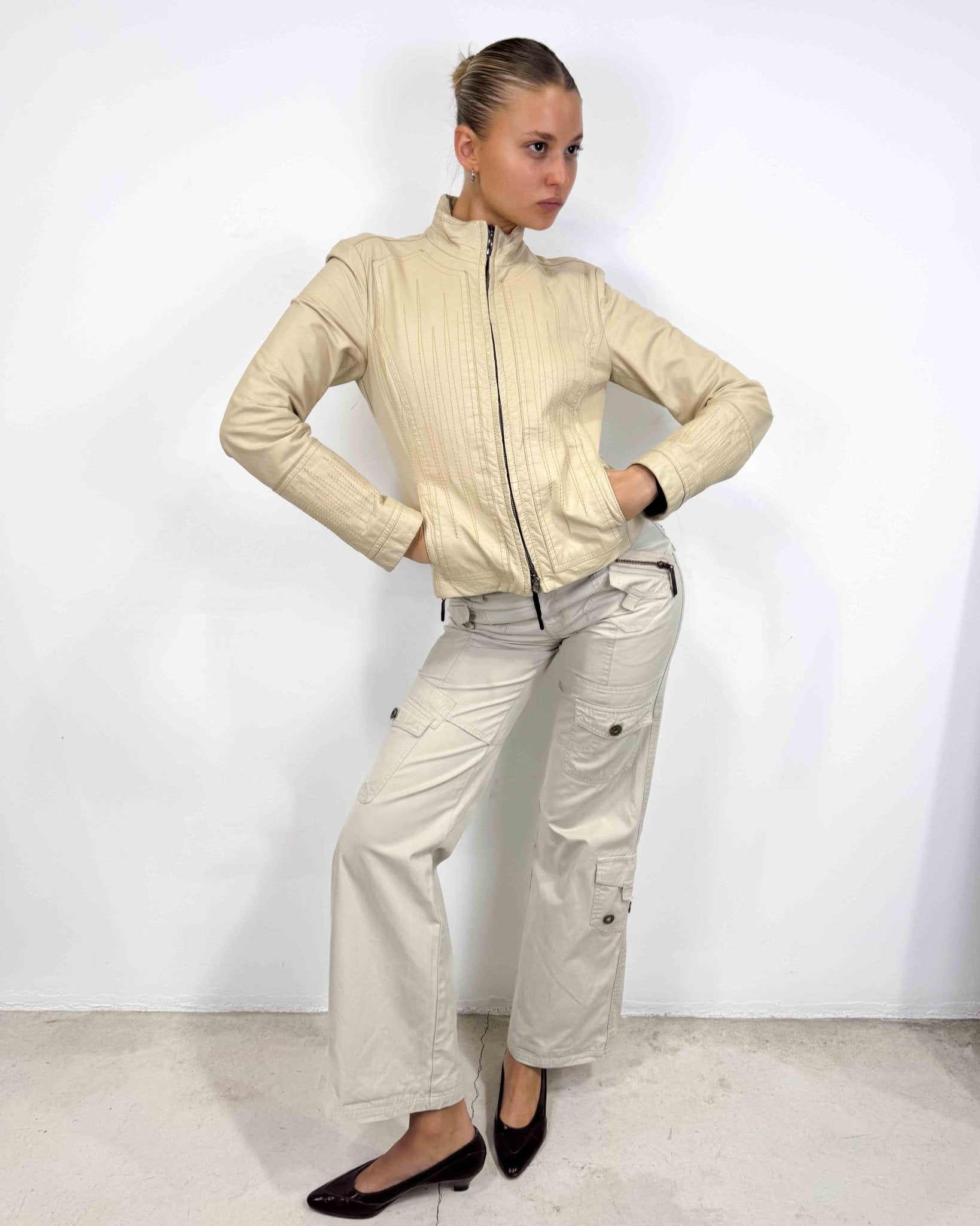 The Vanity leather jacket - rig vert