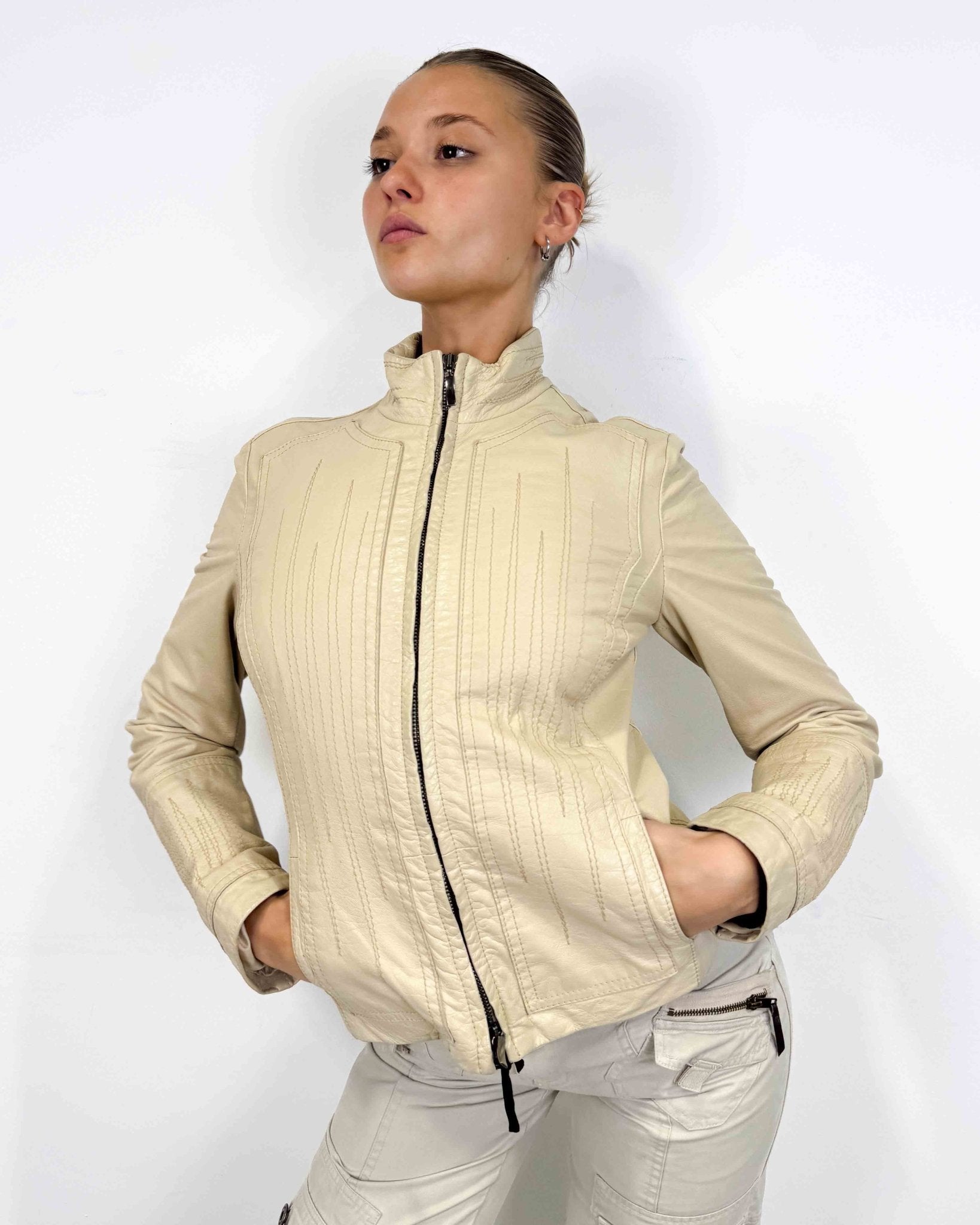 The Vanity leather jacket - rig vert