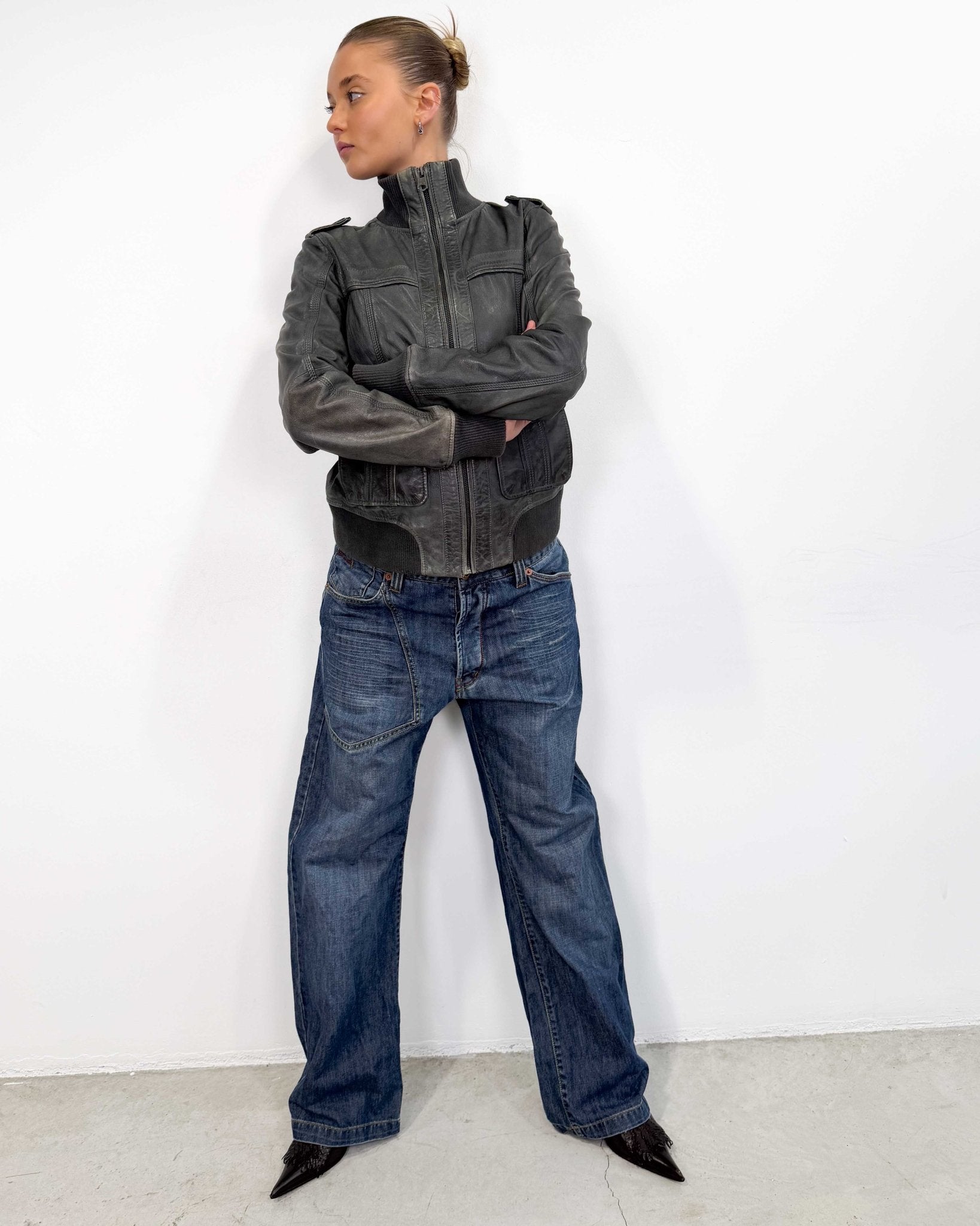 The Vanja leather jacket - rig vert