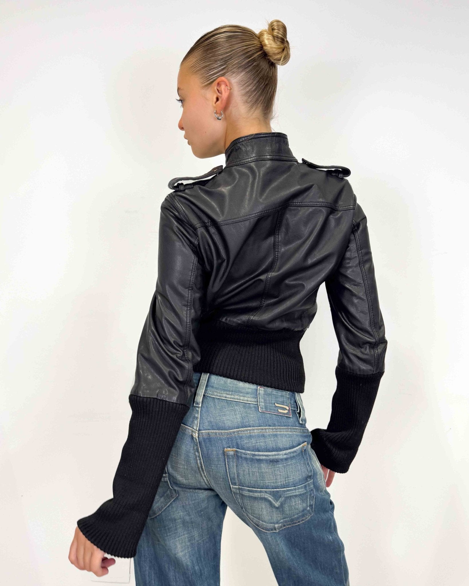 The Vina leather jacket - rig vert