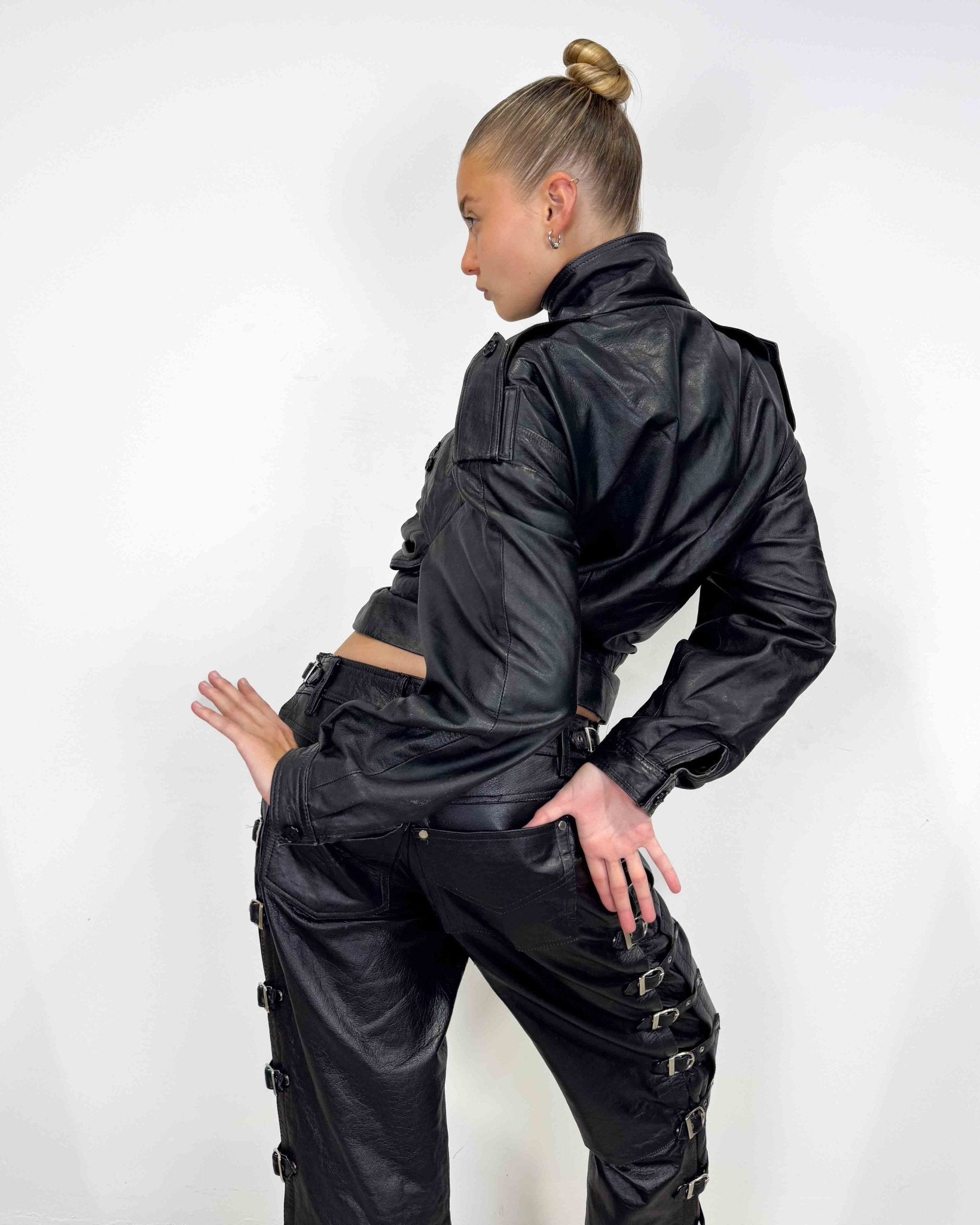 The Violeta leather jacket - rig vert