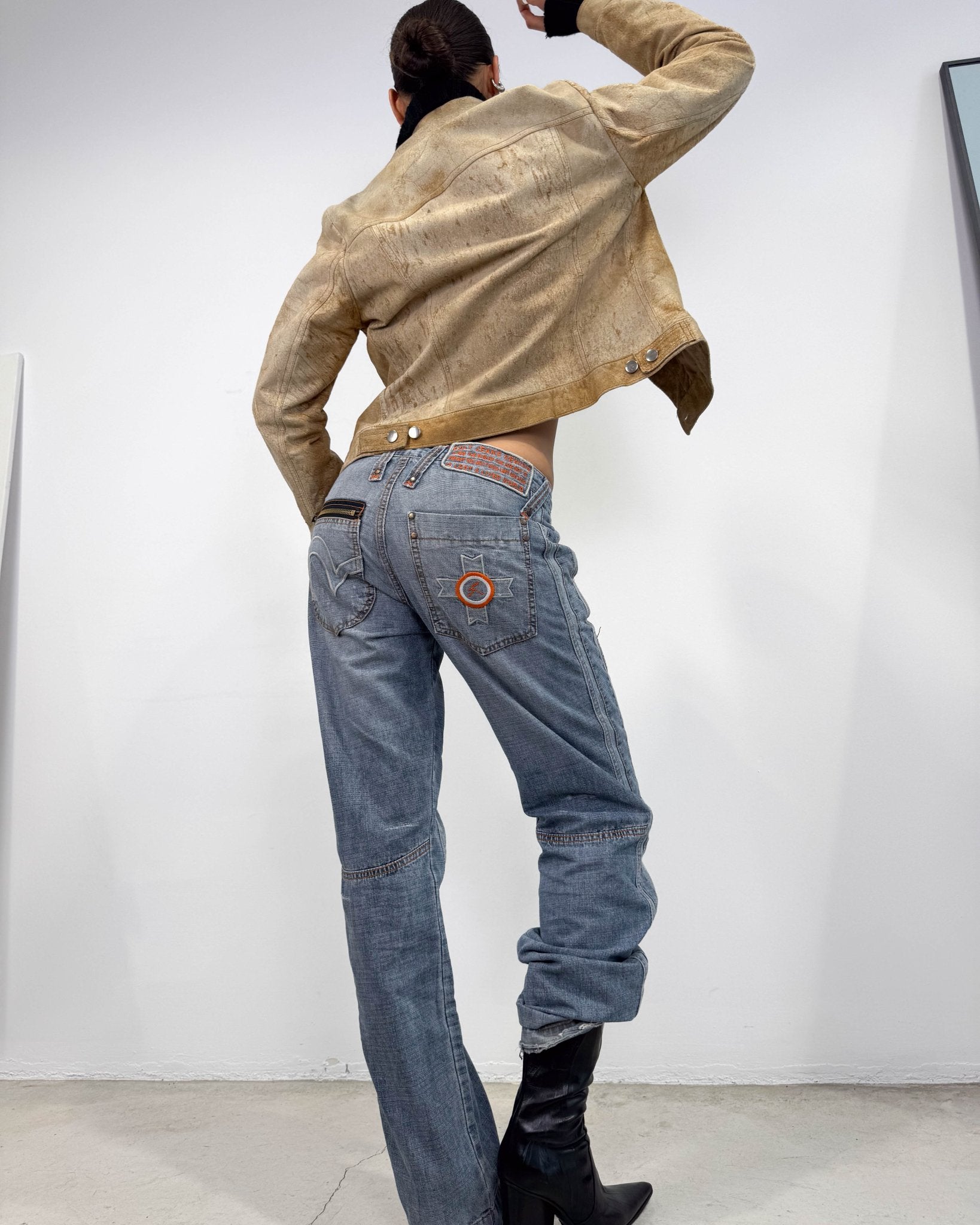 The Yana leather jacket - rig vert