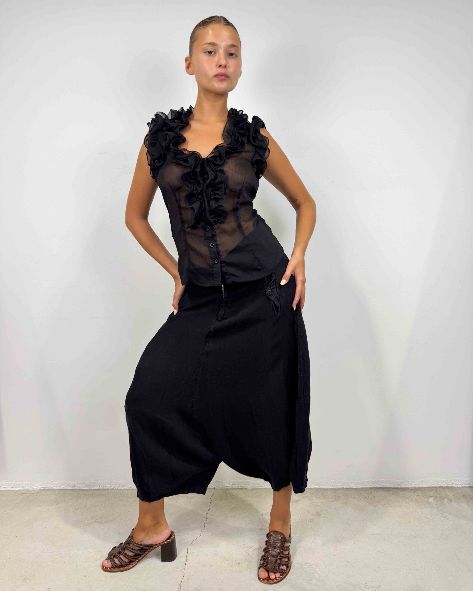 The Zahara pants - rig vert