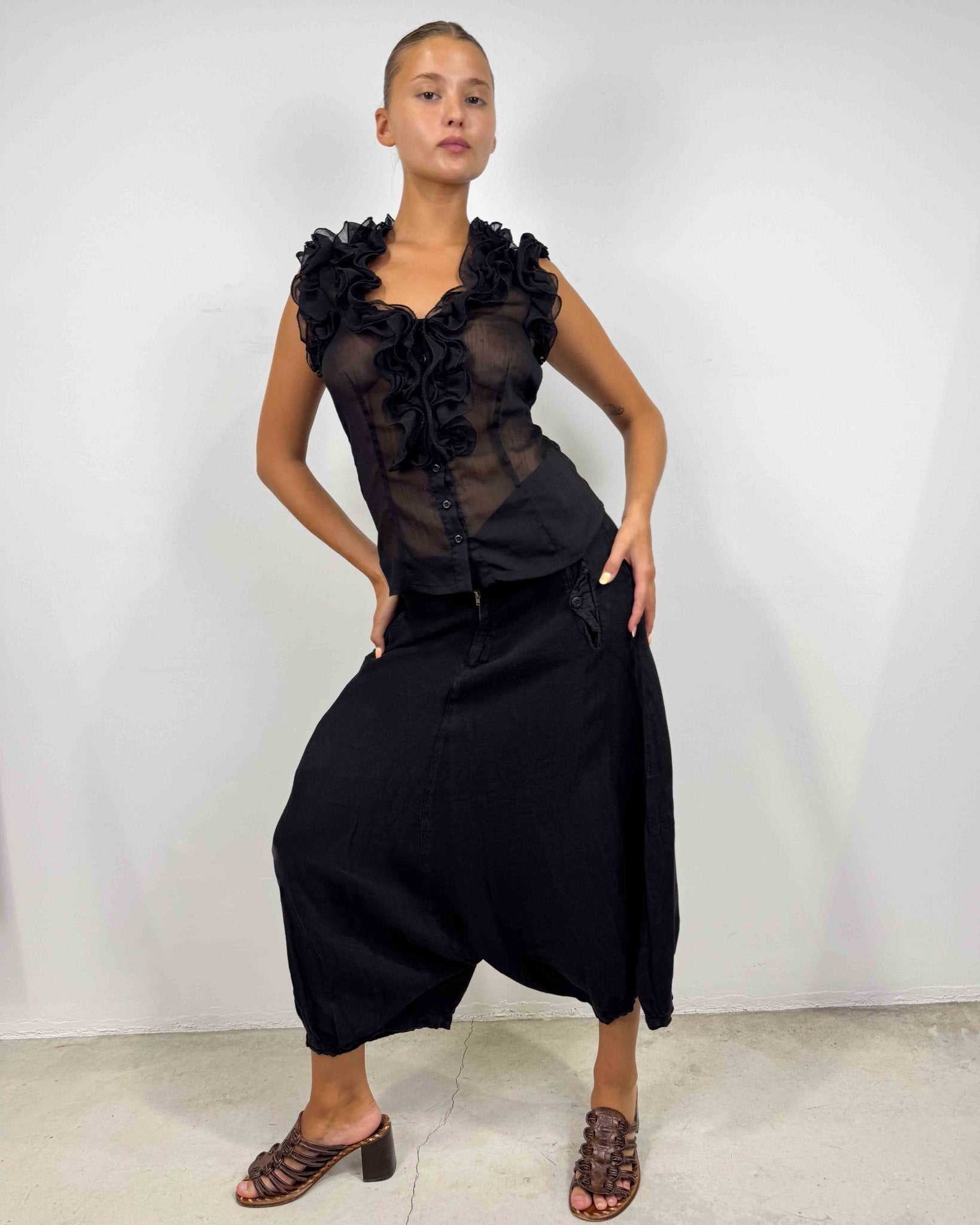 The Zahara pants - rig vert