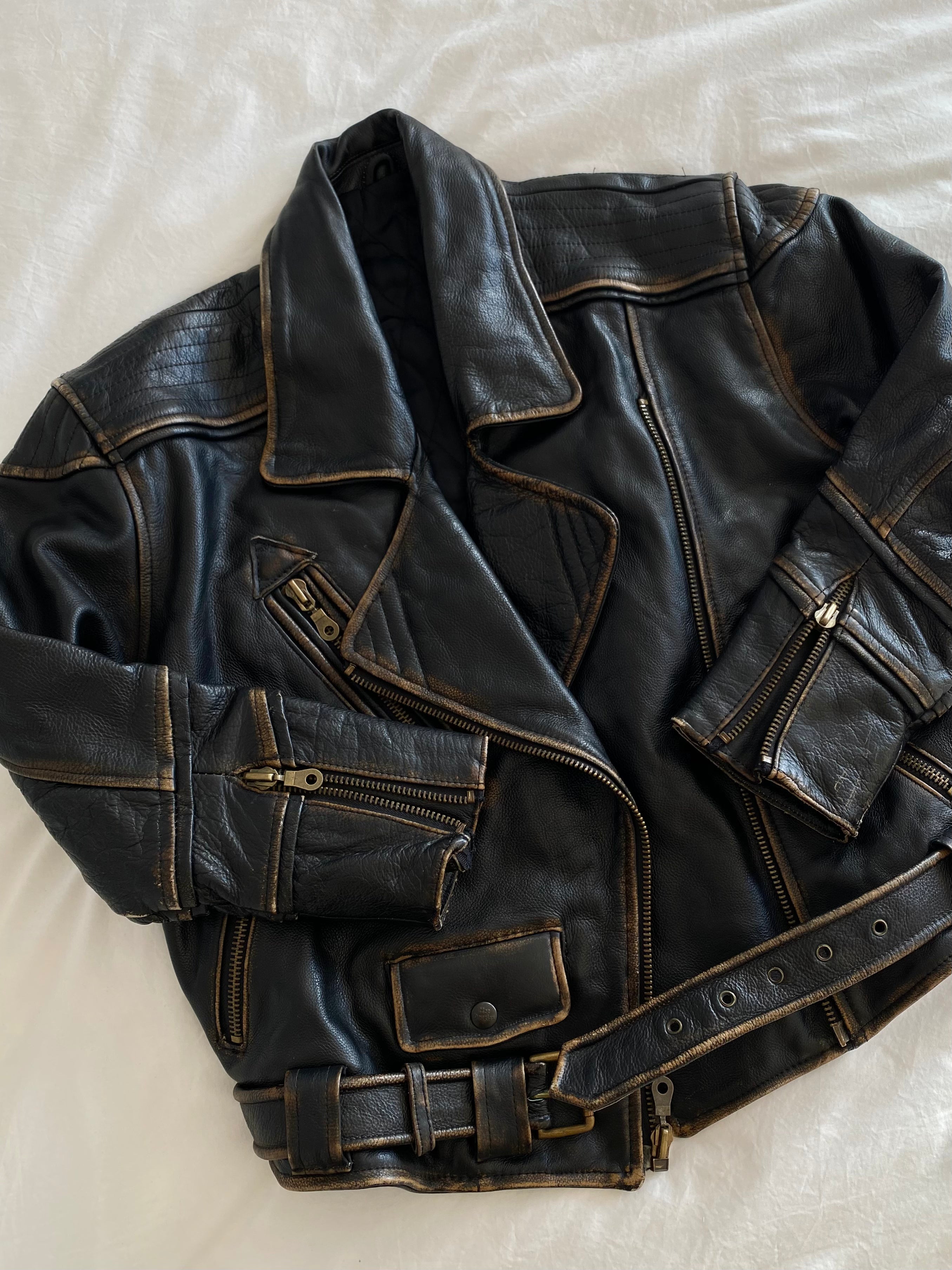 Biarritz leather jacket