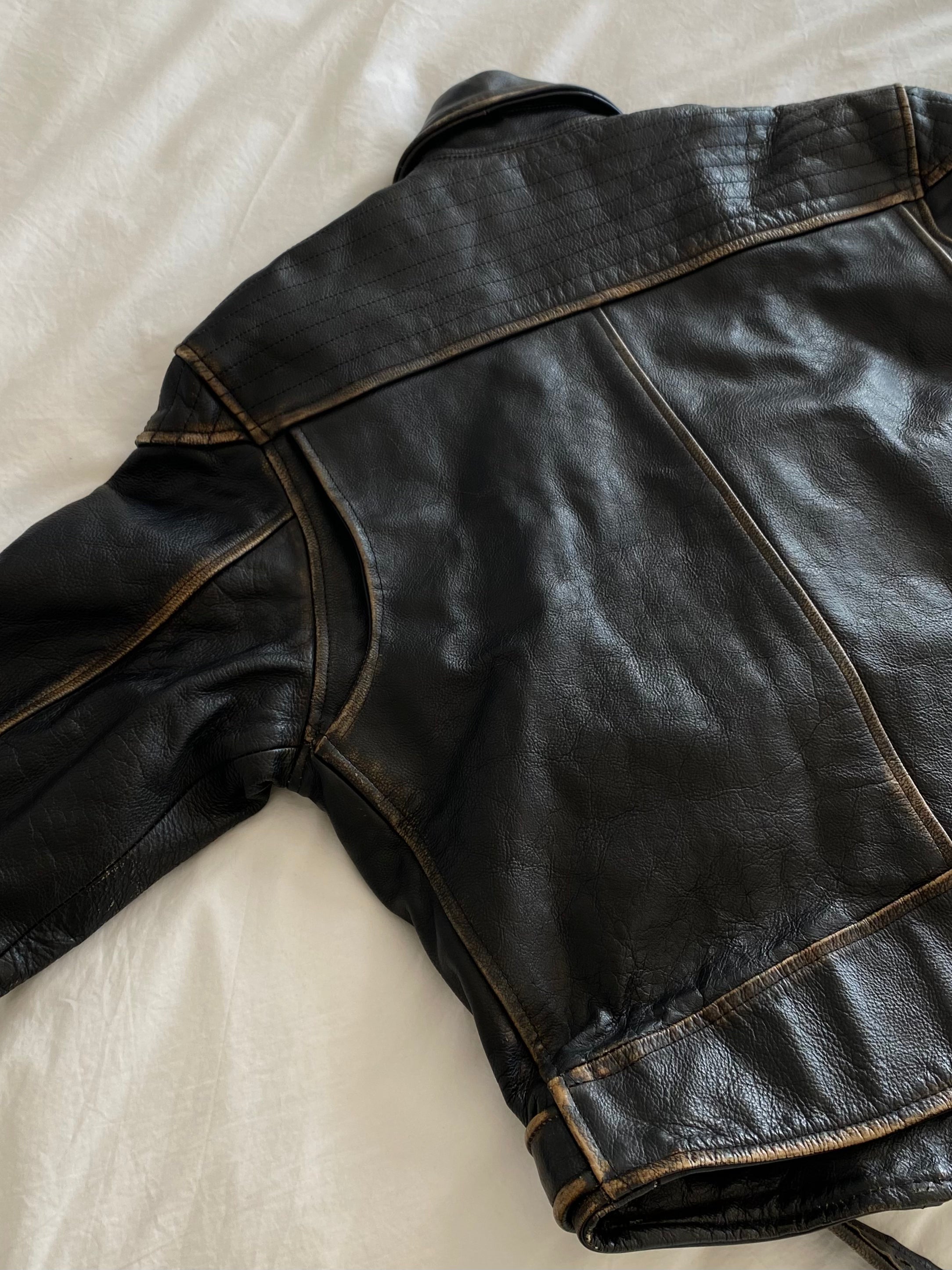 Biarritz leather jacket