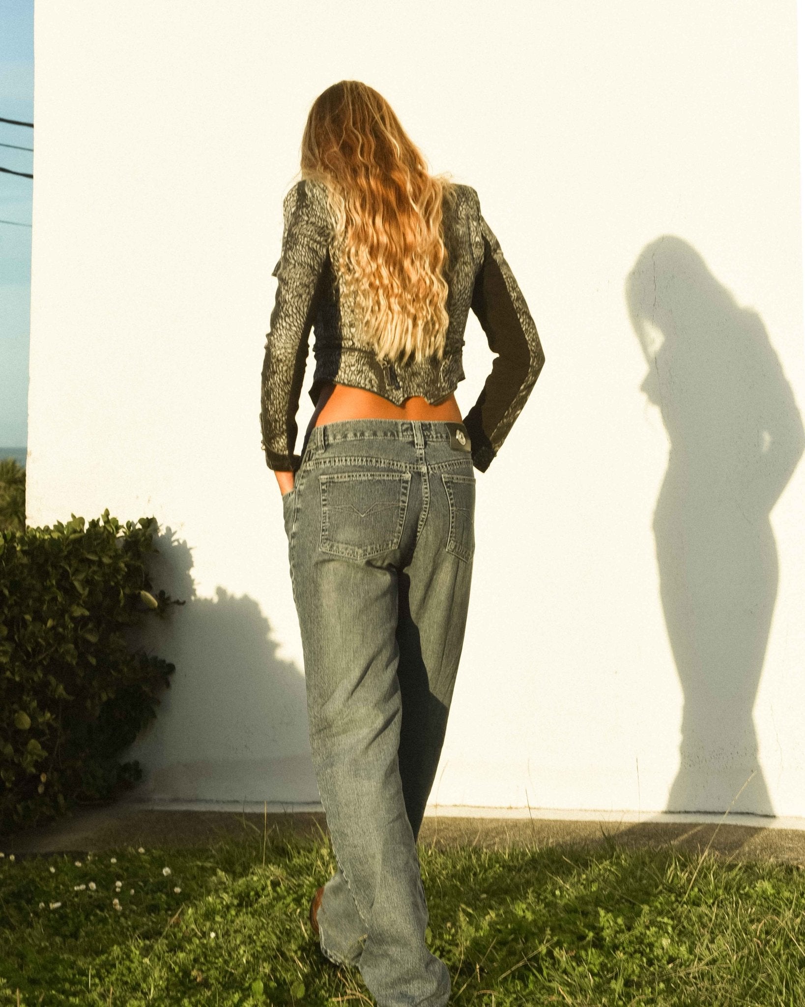 Convertible print jacket - rig vert