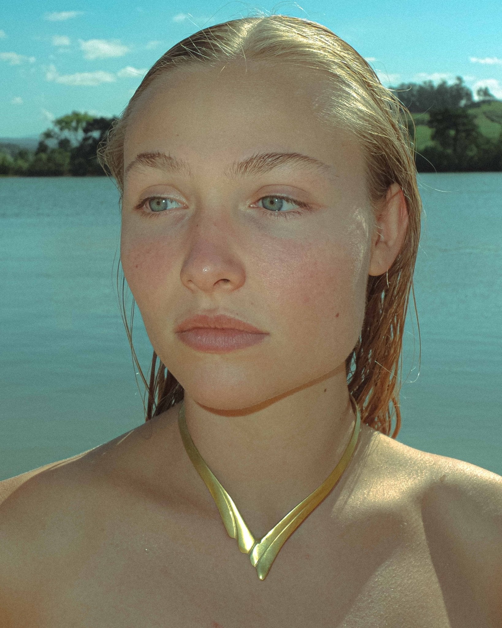 swam necklace - rig vert