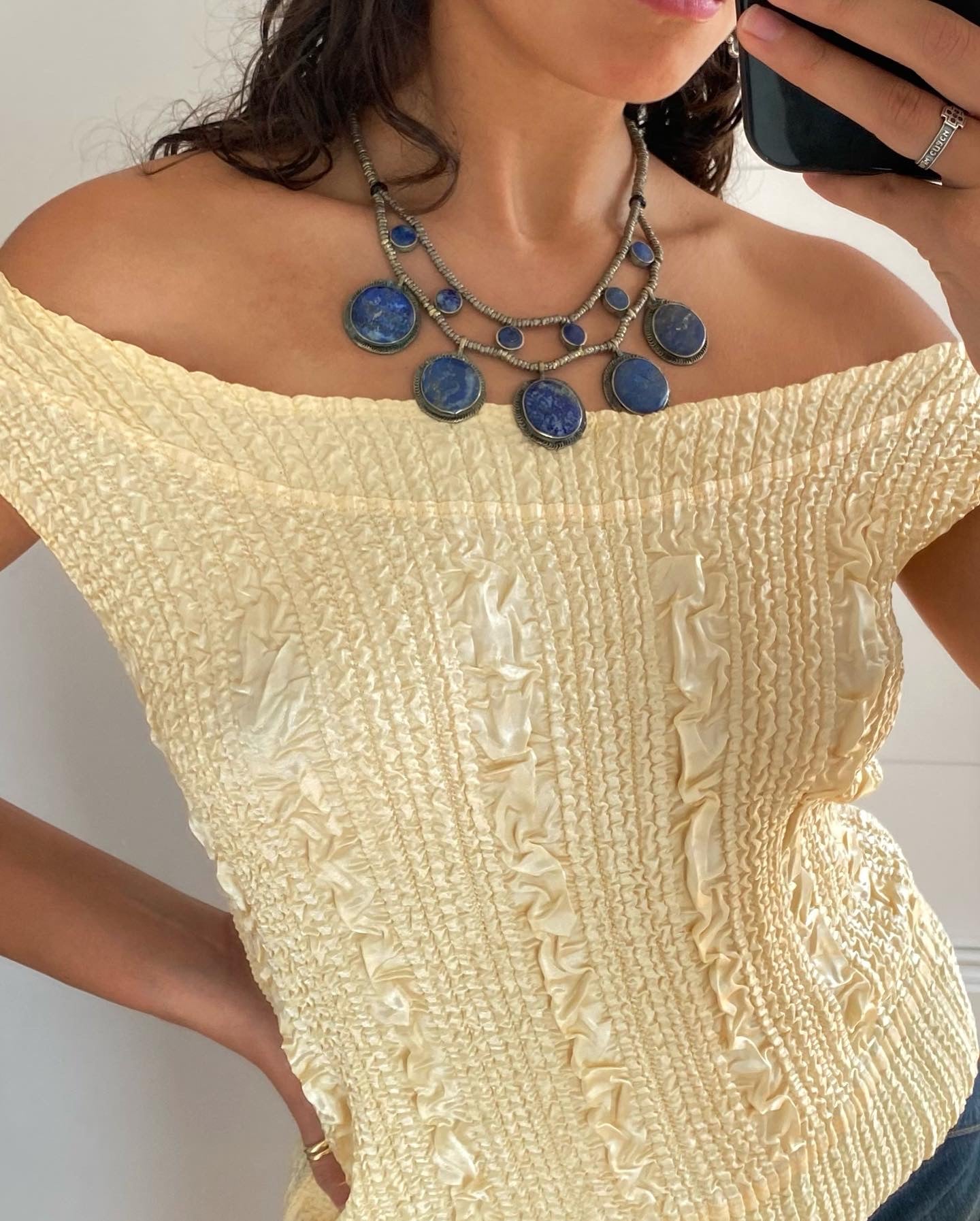 the Aziza necklace - rig vert